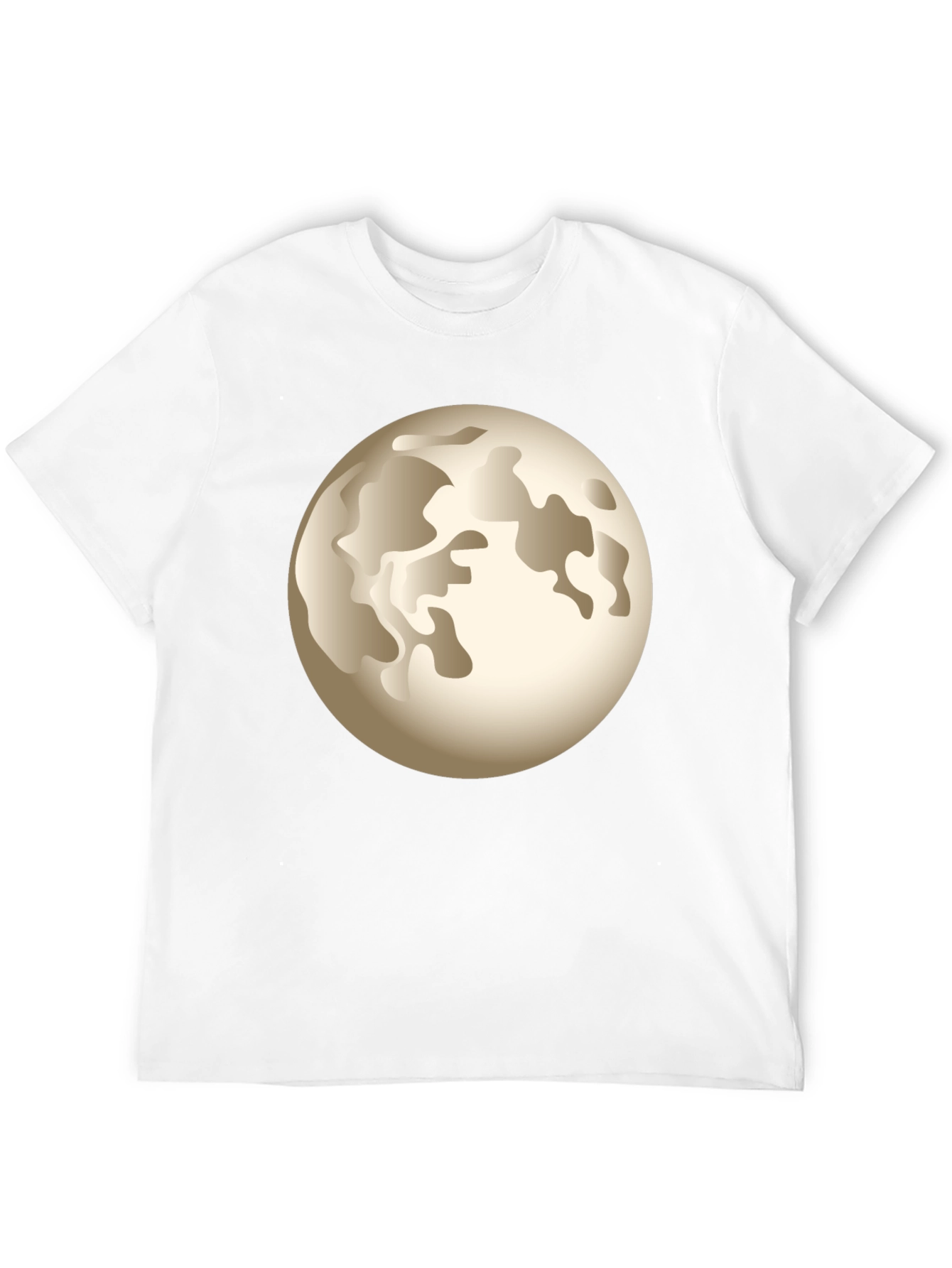 Black Moon Graphic Print Men's Black T-Shirt view 12