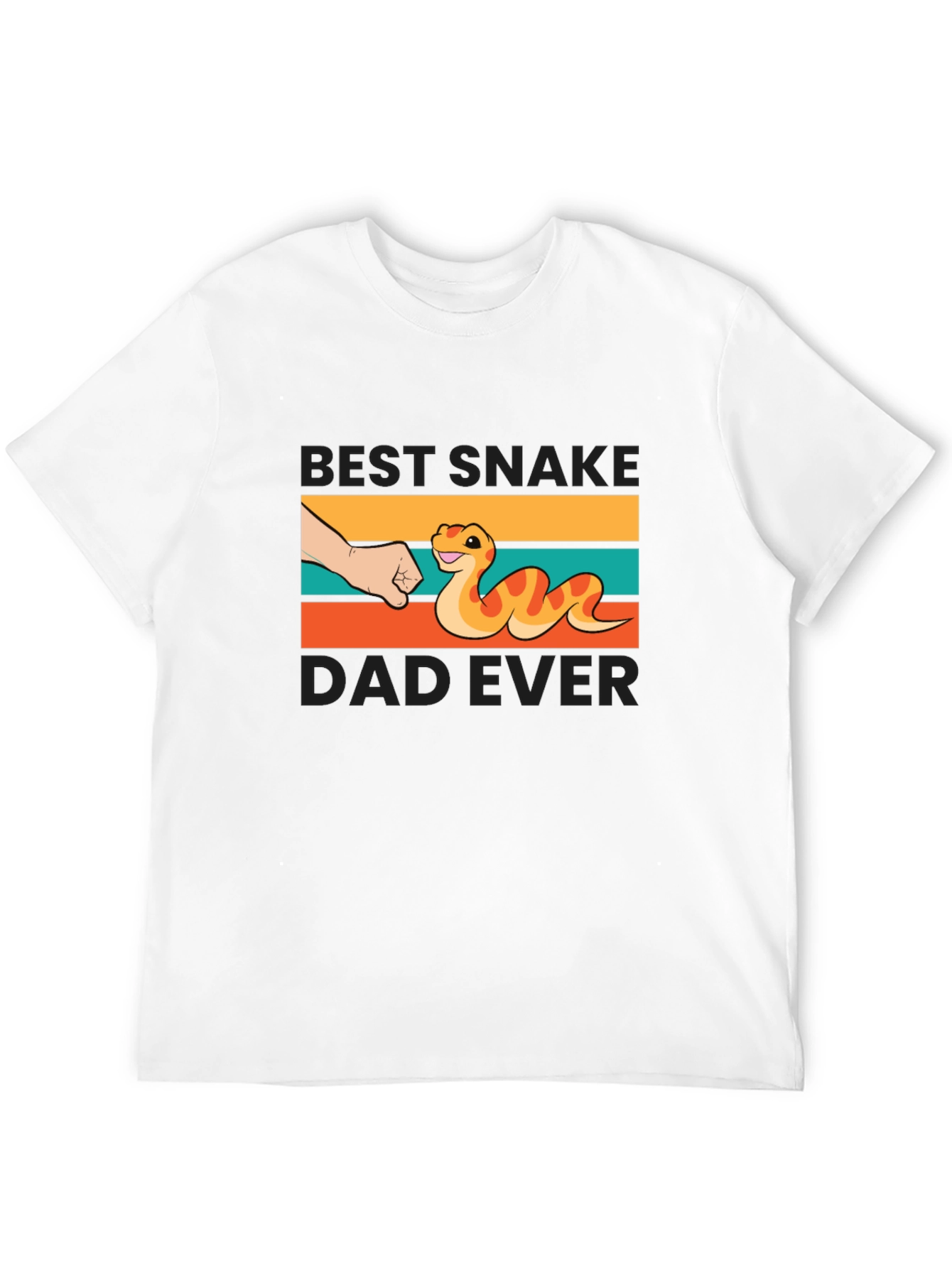 Black Best Snake Dad Ever T-Shirt view 12