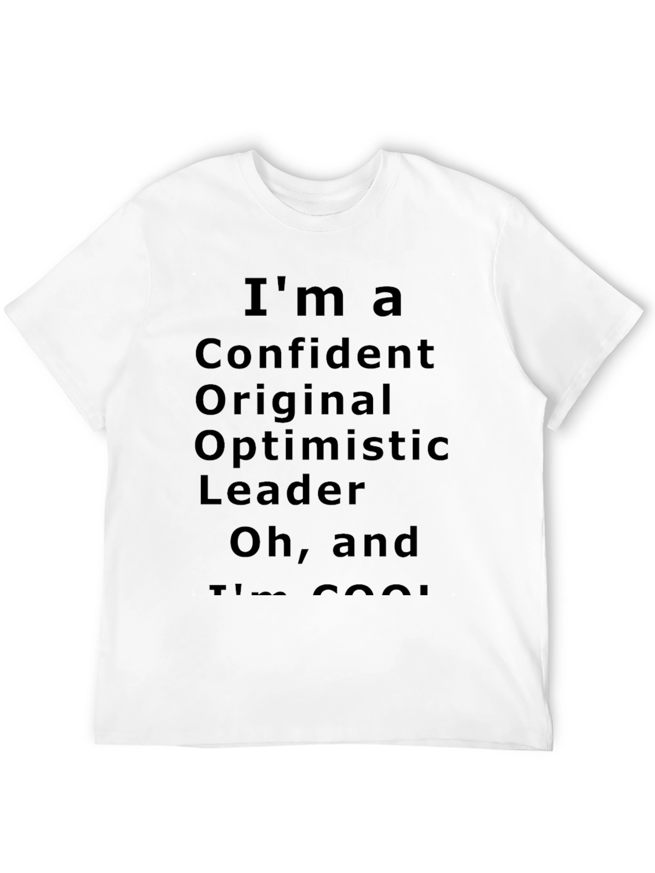 Black Confident, Original, Optimistic Leader T-Shirt view 12