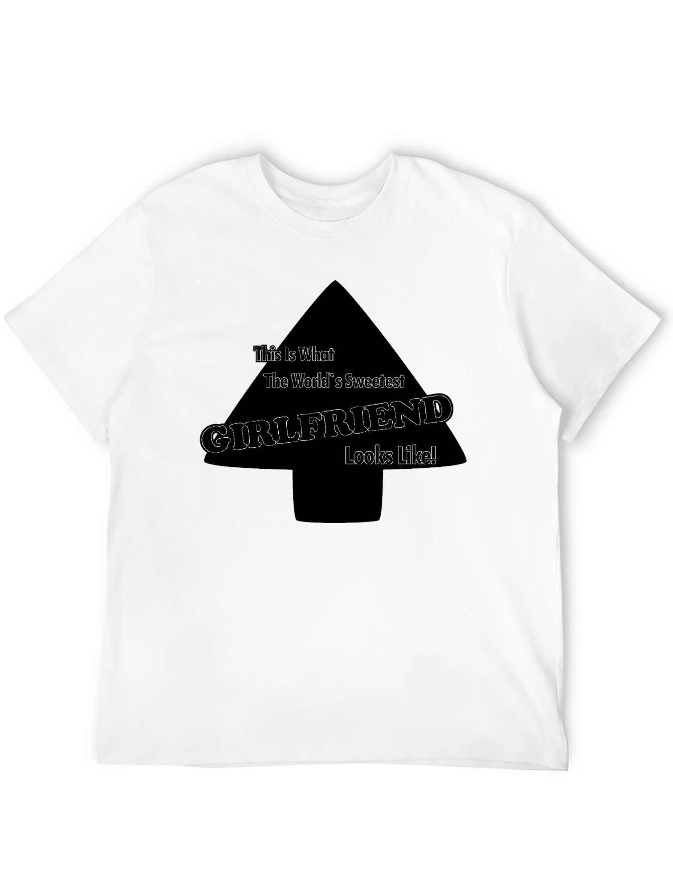 Black Sweetest Girlfriend T-Shirt - Funny Novelty Tee view 12