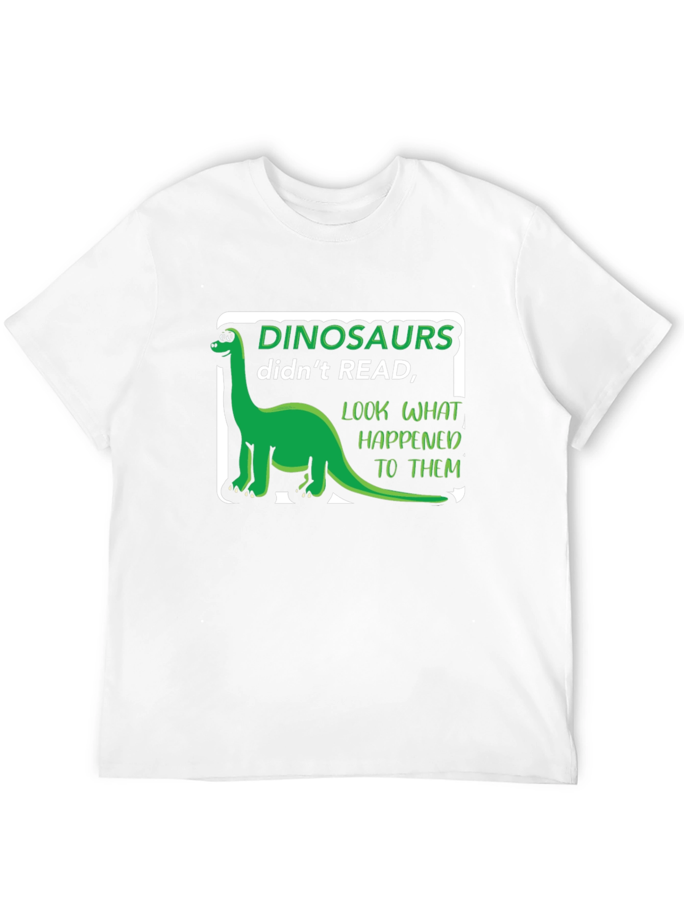 Black Dinosaurs Didn't Read T-Shirt Funny Pun Tee view 12
