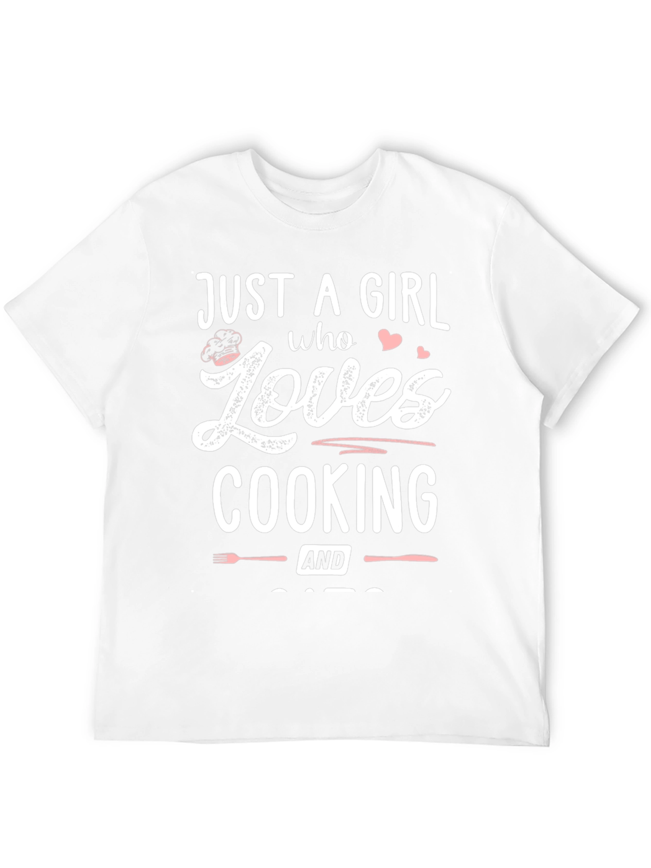 Black Just A Girl Who Loves Cooking Black T-Shirt view 12