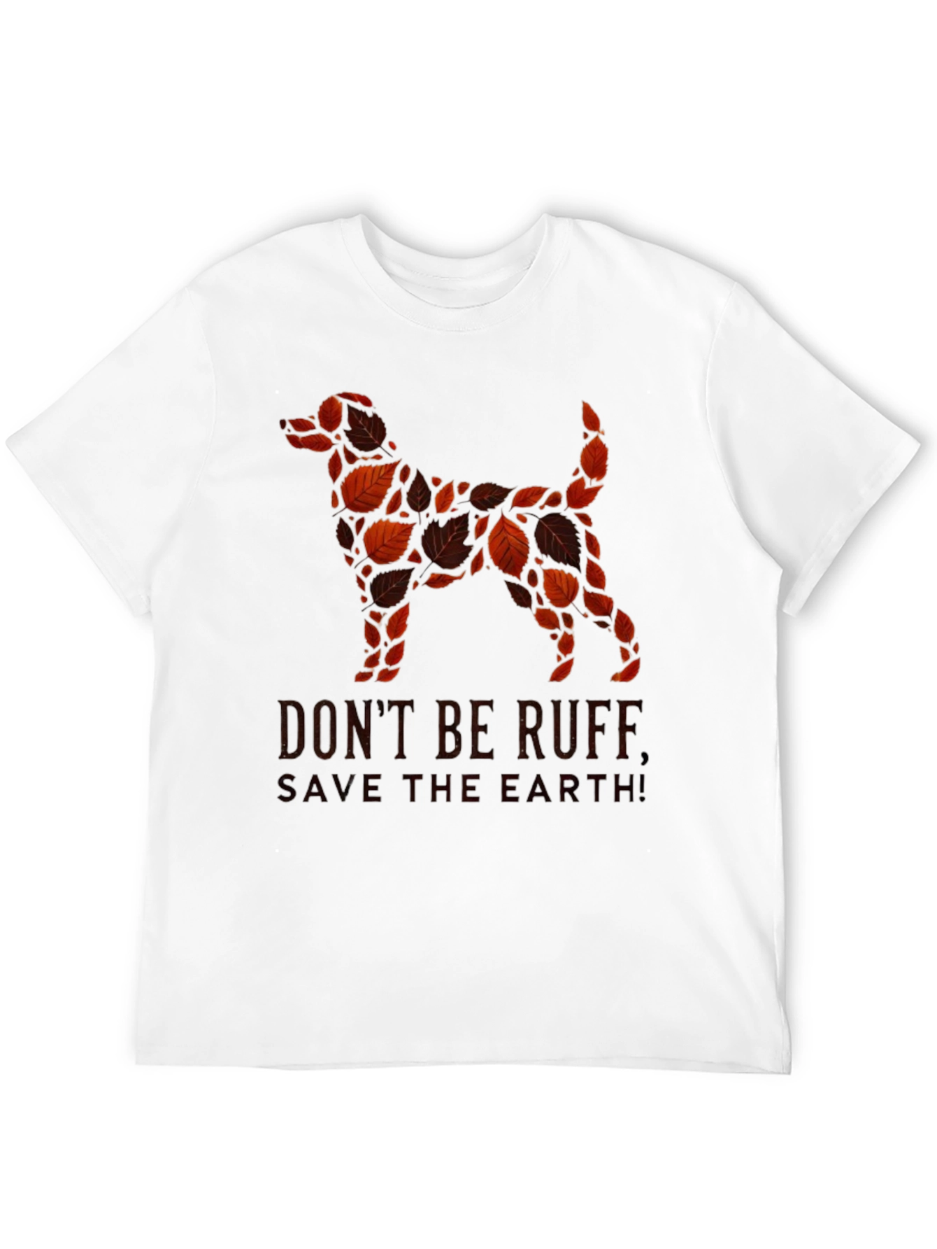 Black Eco-Friendly Dog Lover's T-Shirt view 12