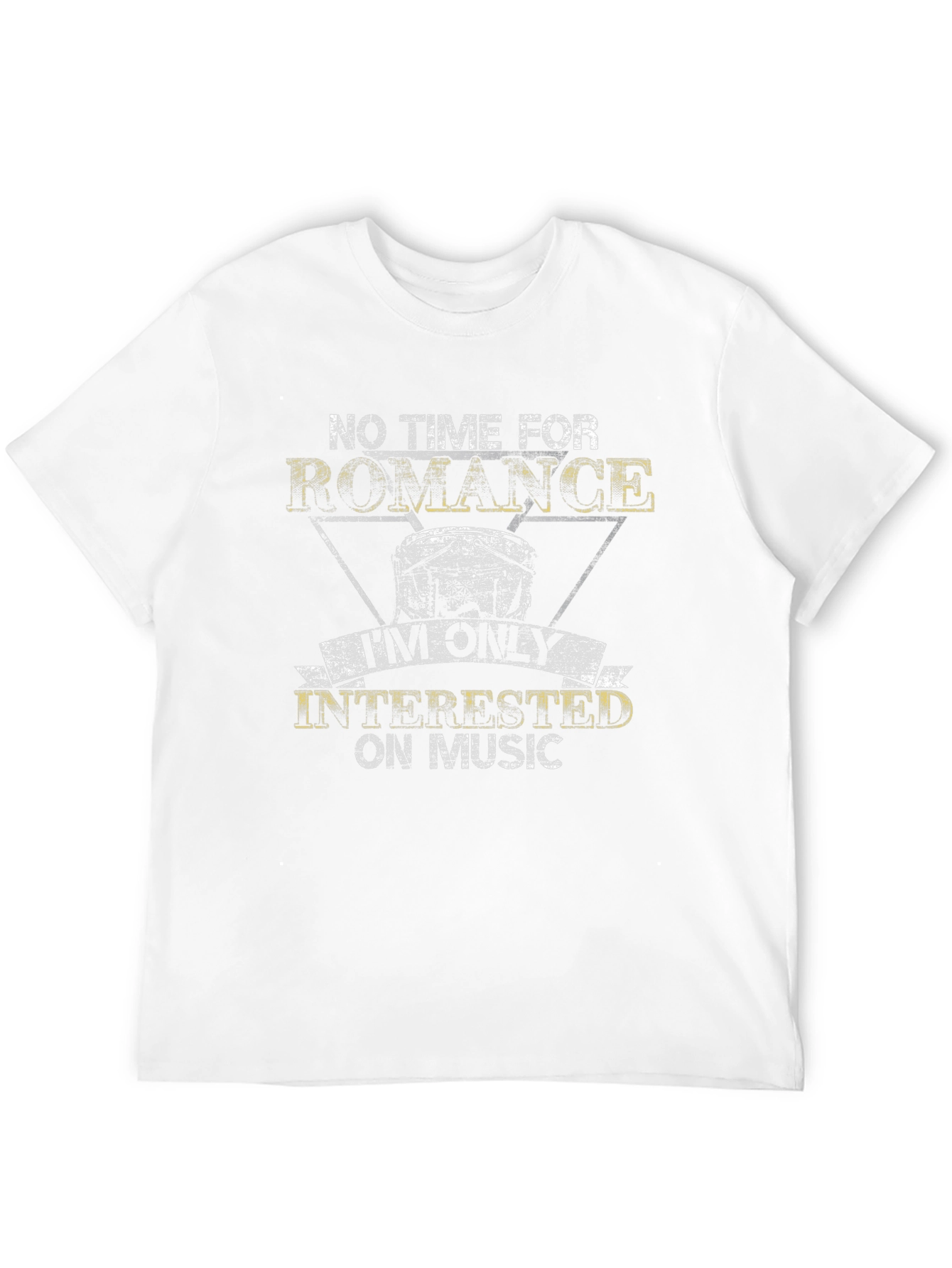 Black Music Lover Black T-Shirt - No Time for Romance view 12