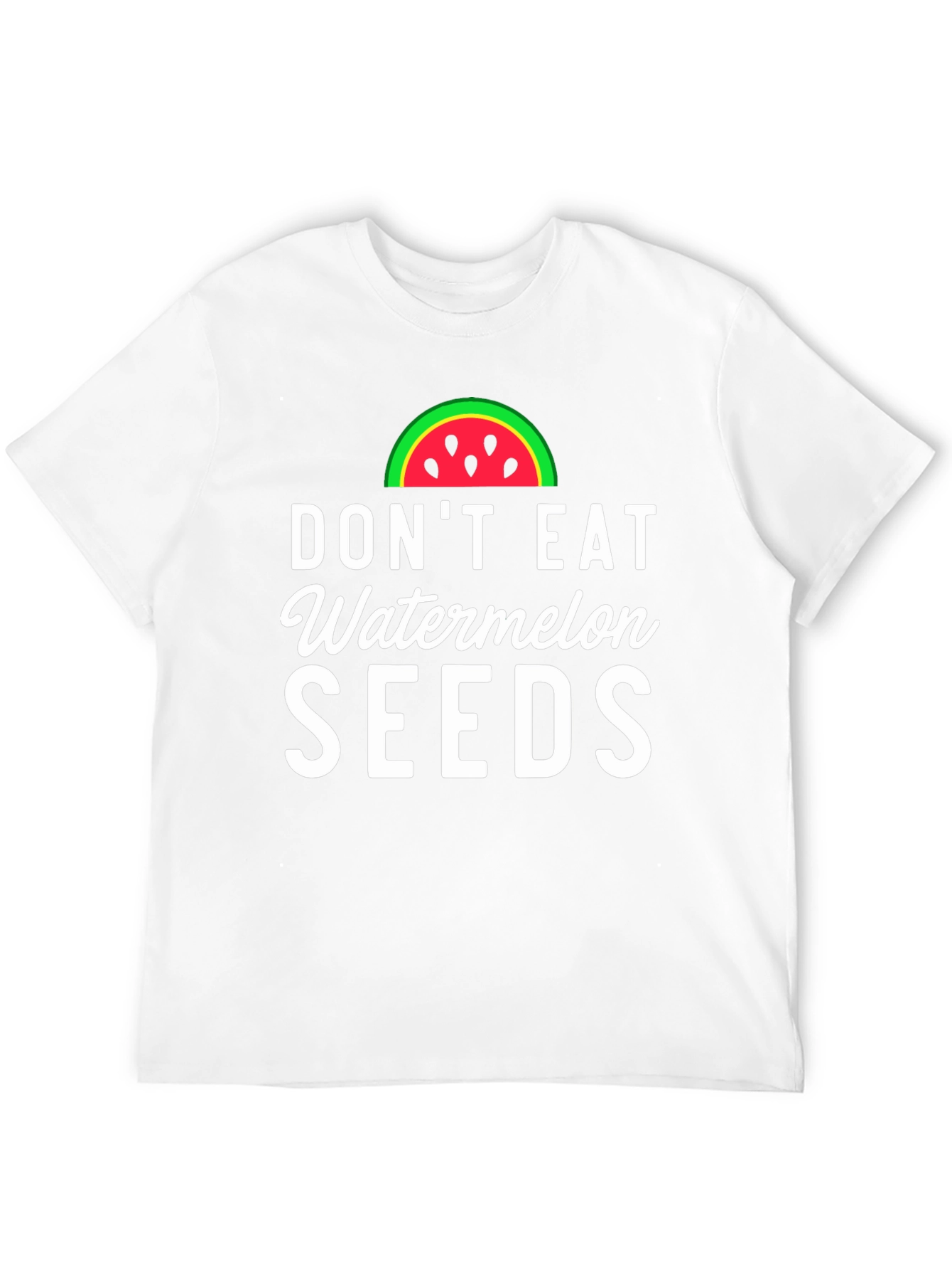 Black Don't Eat Watermelon Seeds Novelty Graphic Tee view 12