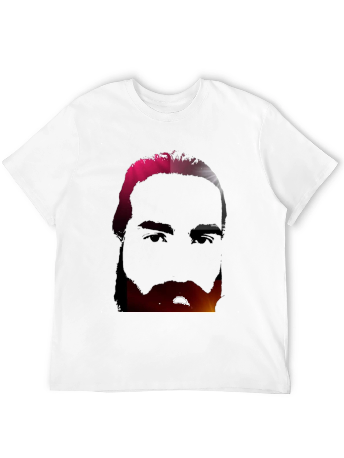 Black Abstract Face Graphic Tee - Modern Black T-Shirt view 12