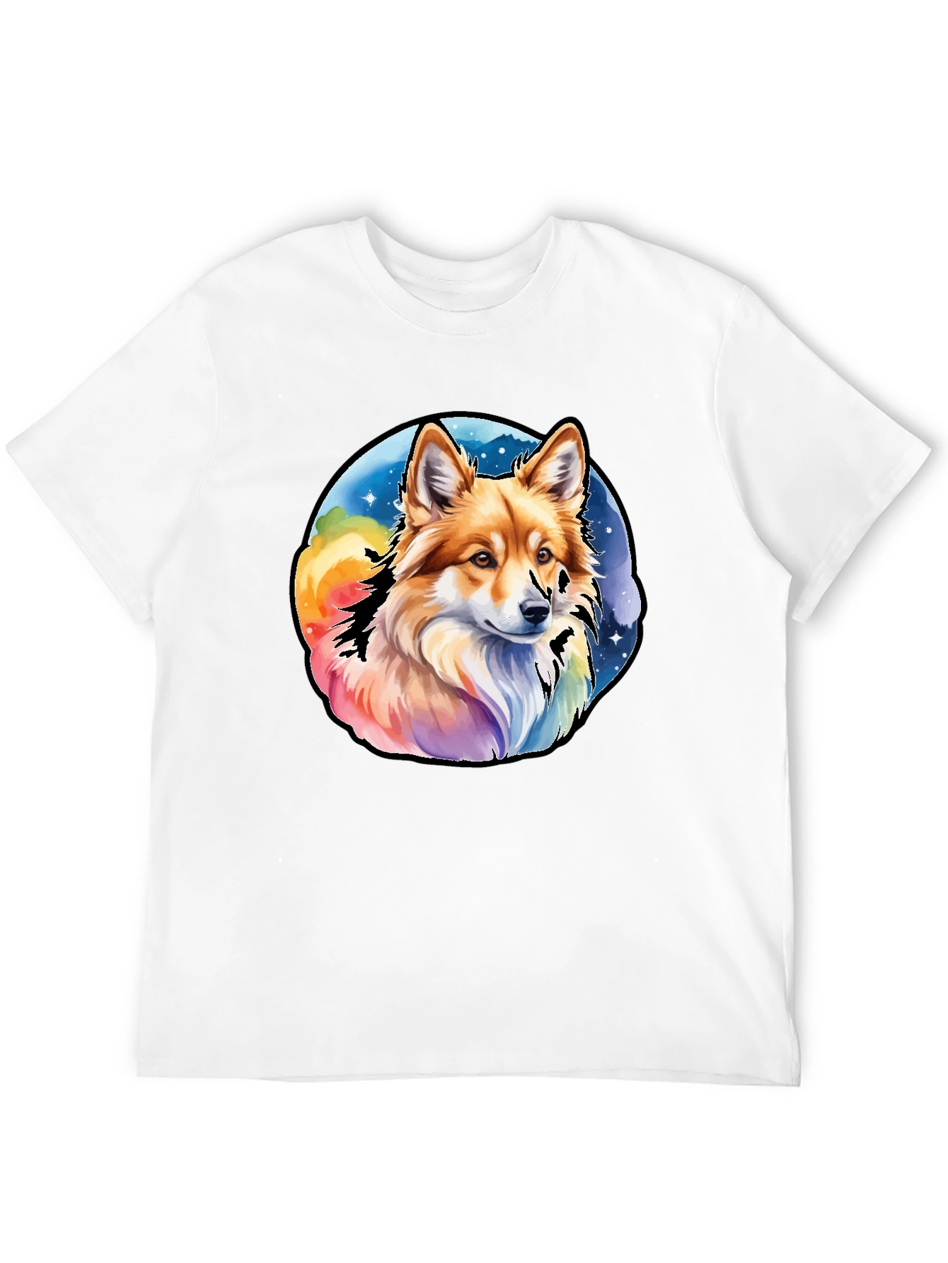 Black Dog Graphic Tee - Colorful Cute Design view 12