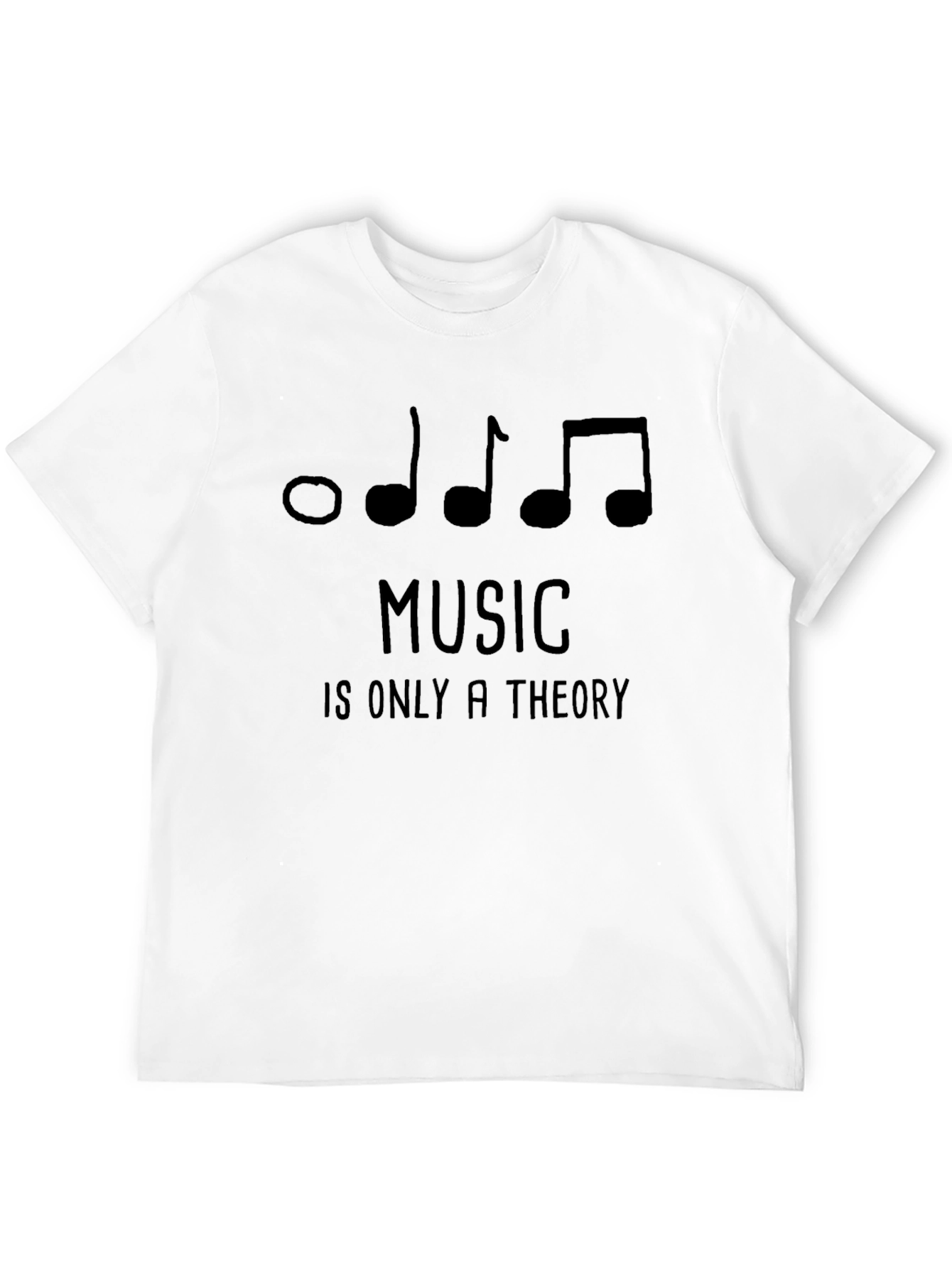 Black Music Theory T-Shirt - Novelty Graphic Tee view 12