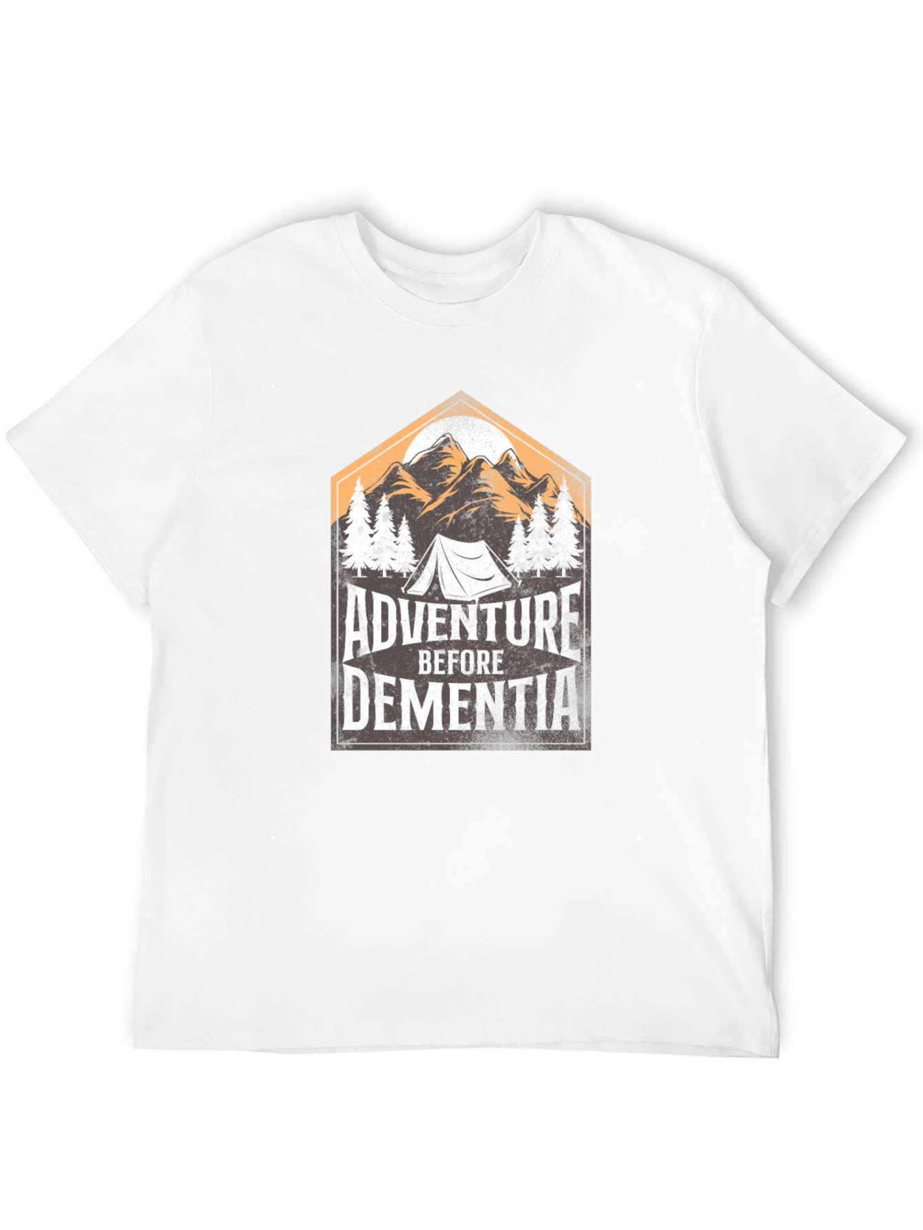 Black Adventure Before Dementia Graphic Tee view 12