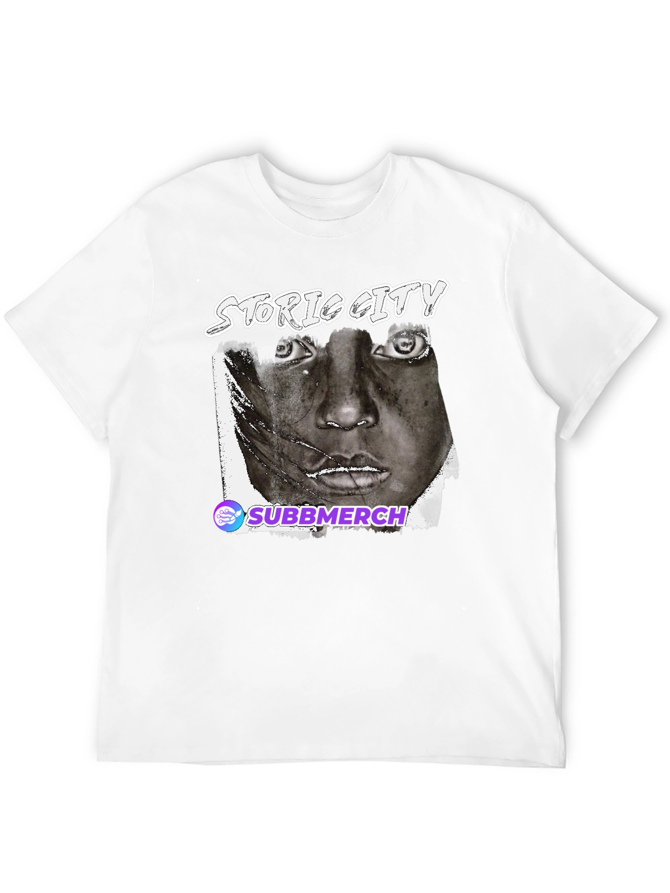 Black Black Graphic Tee - Historic City Portrait view 12