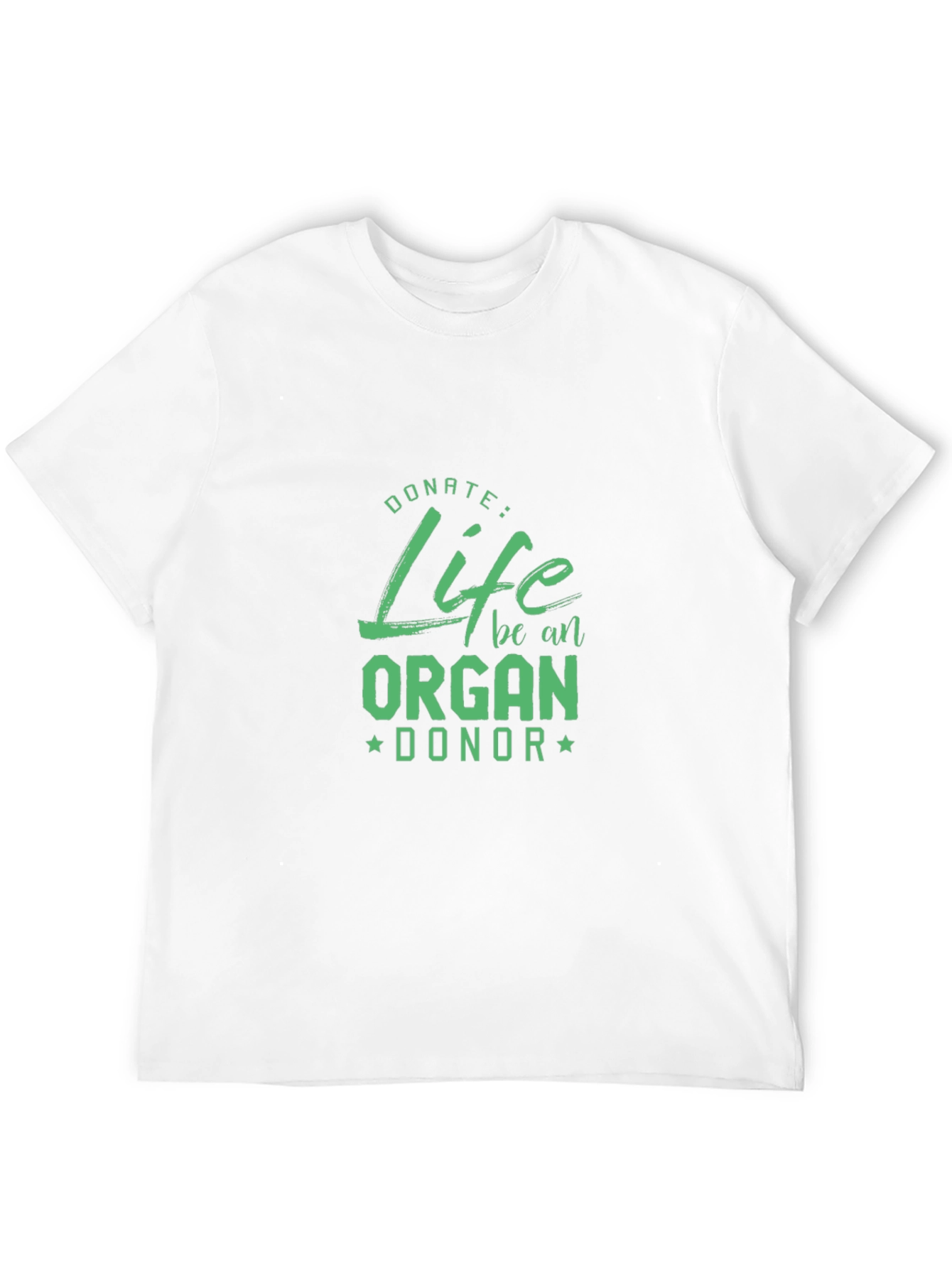 Black Donate Life Organ Donor T-Shirt - Black view 12