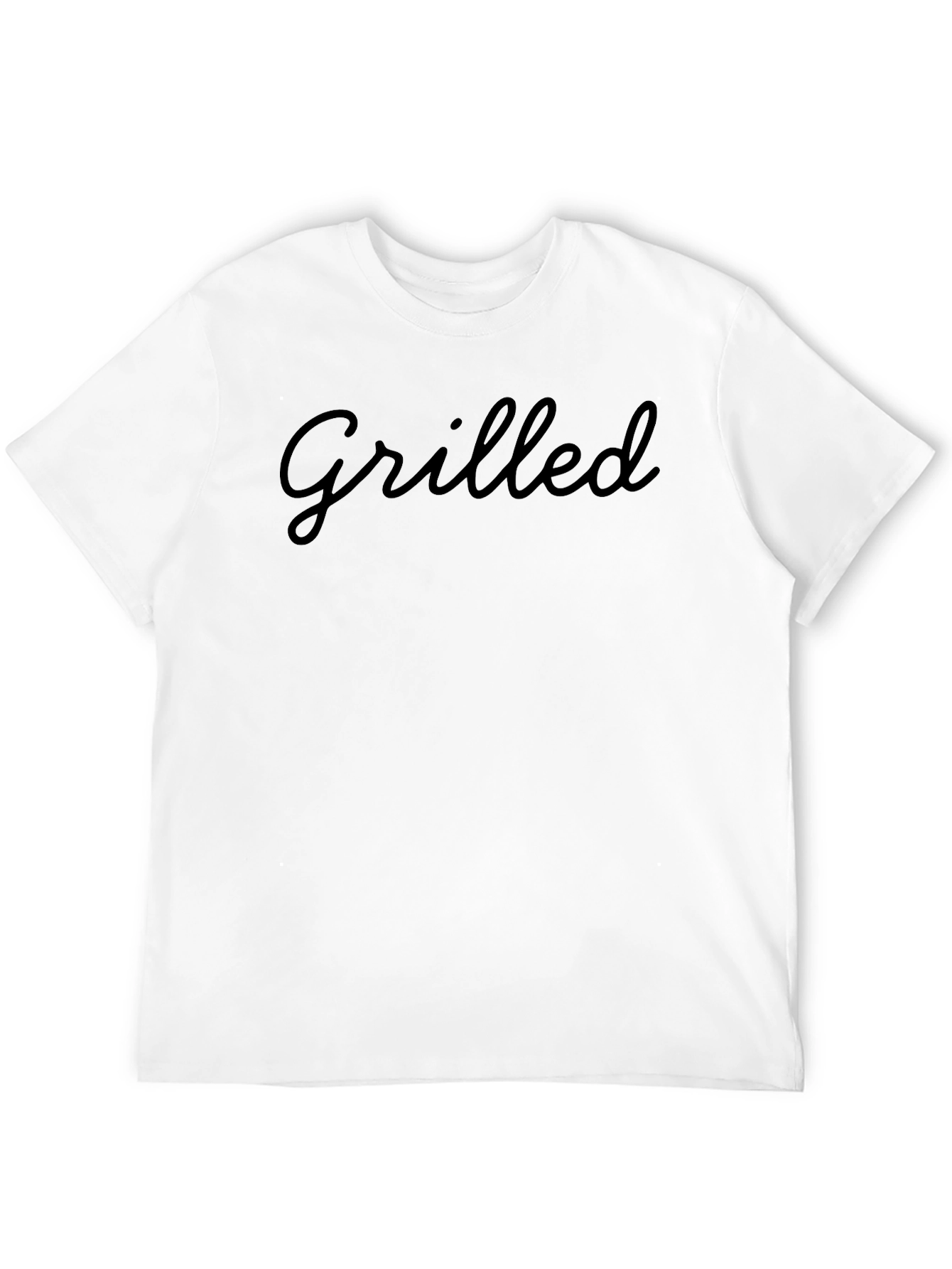 Black Grilled T-Shirt - Black Casual Tee view 12