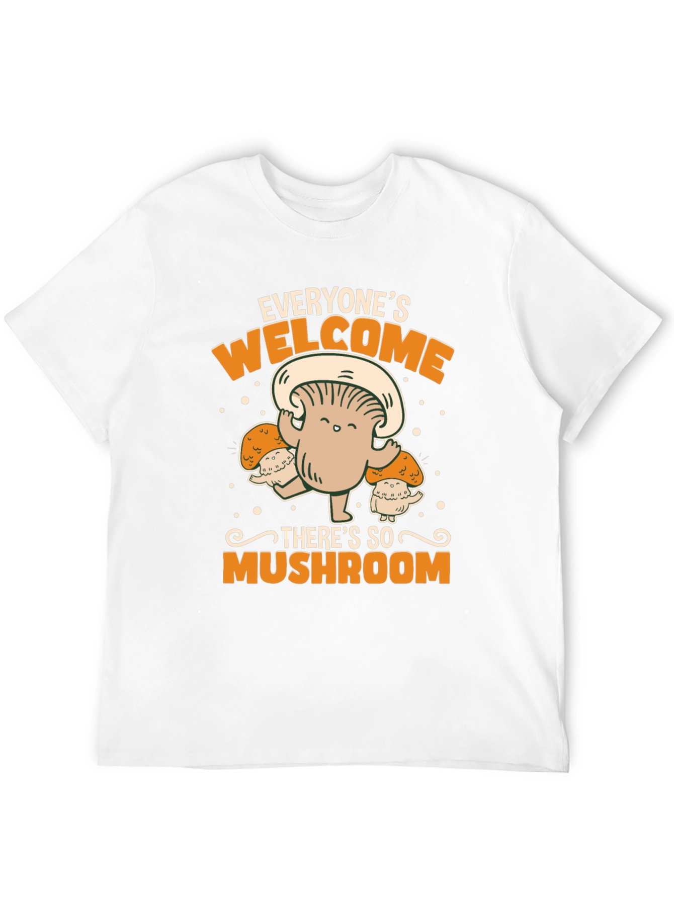Black Everyone's Welcome Mushroom Graphic Tee view 12