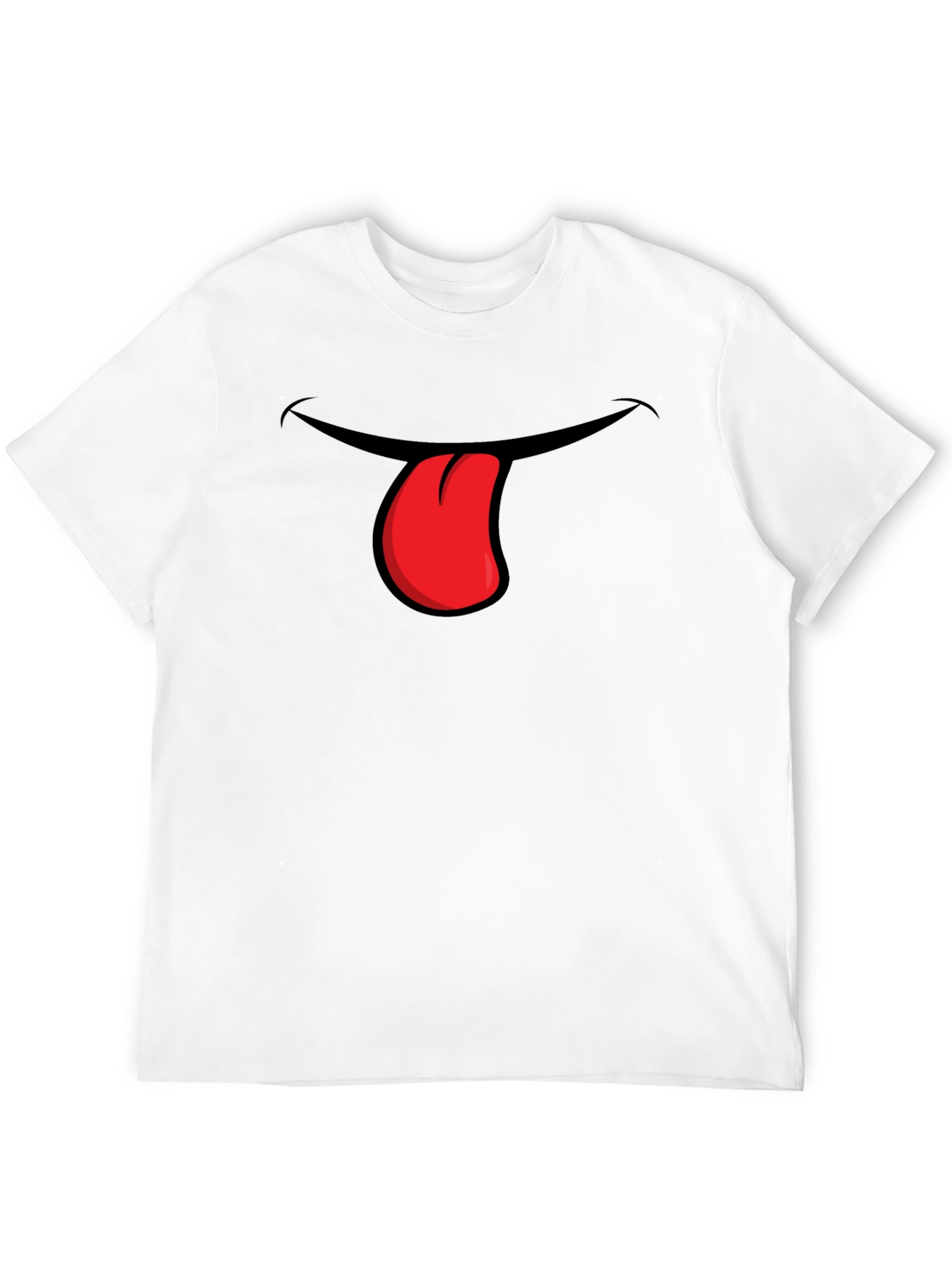 Black Funny Tongue Out Graphic T-Shirt view 12