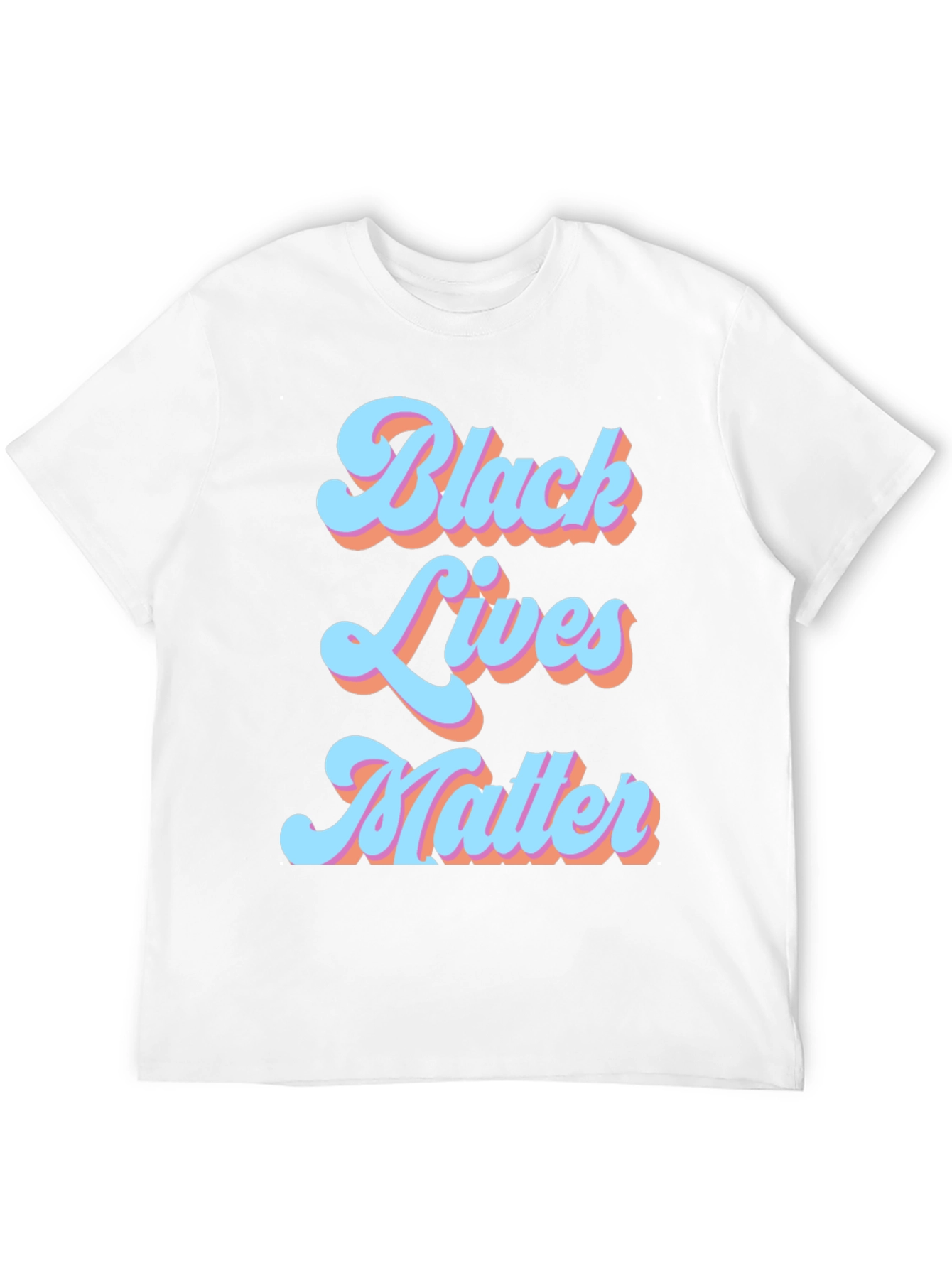 Black Black Lives Matter Graphic Tee - Retro Design view 12
