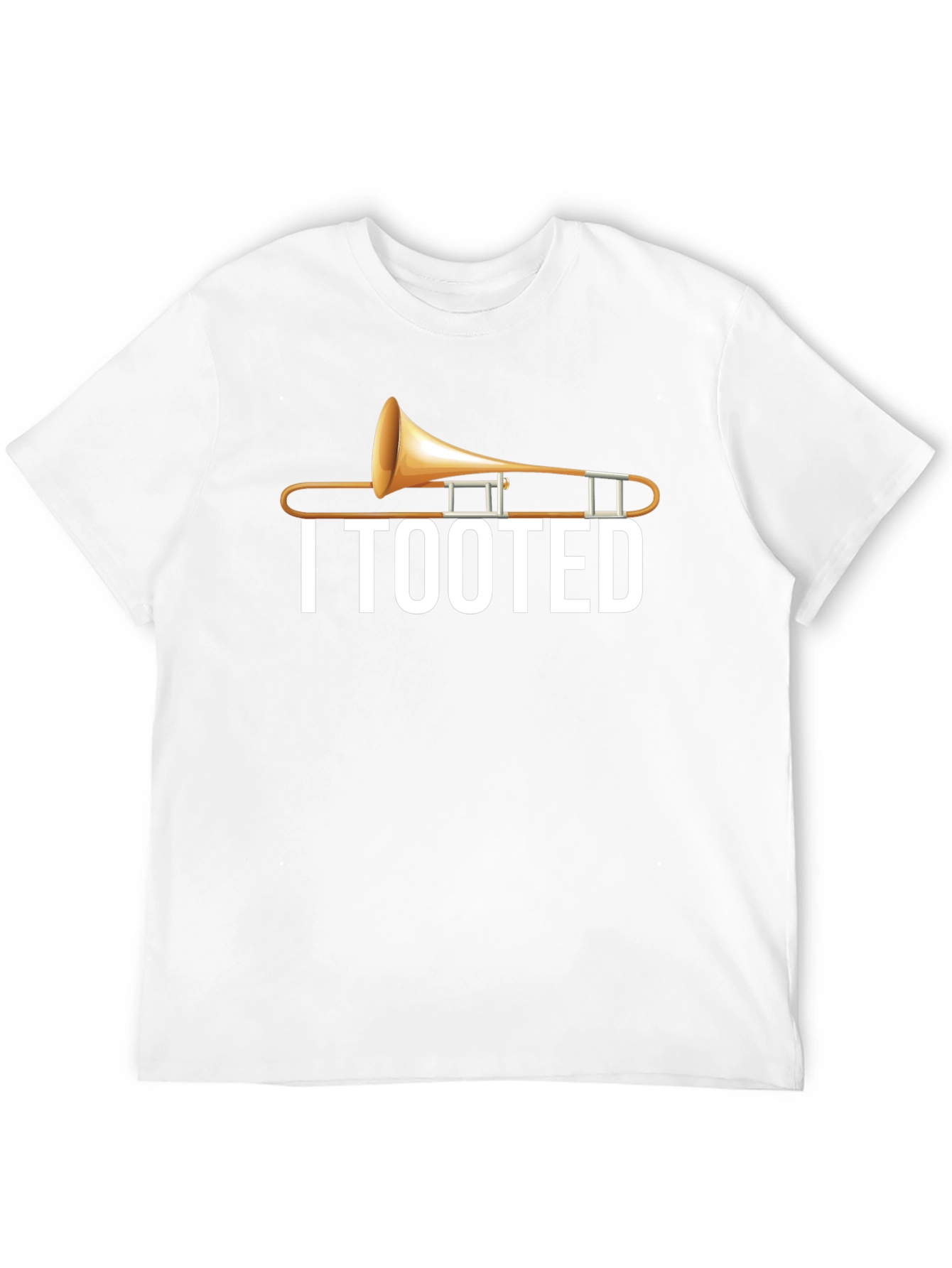 Black I Tooted Trombone T-Shirt - Musician Humor Tee view 12
