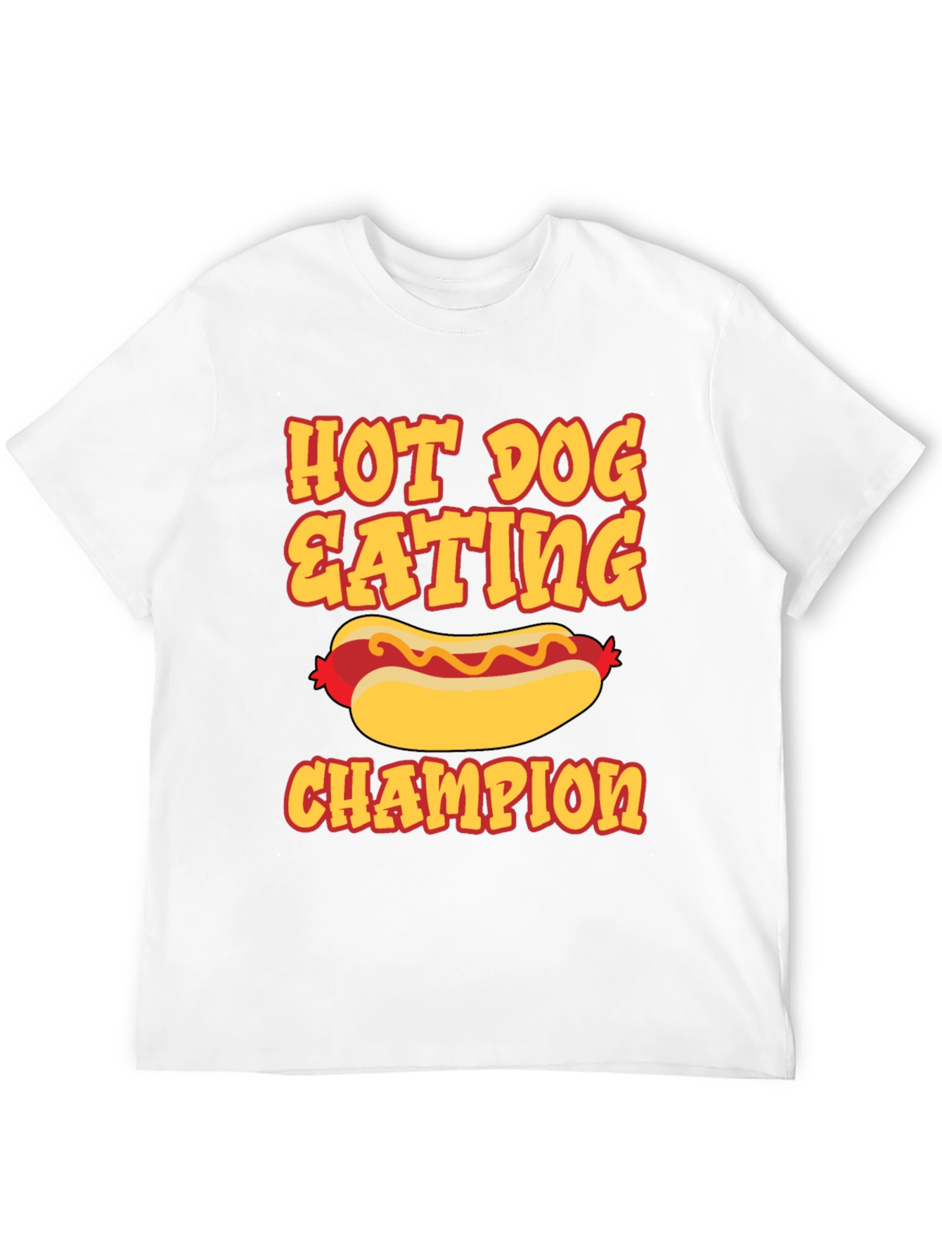 Black Hot Dog Eating Champion Graphic Tee view 12