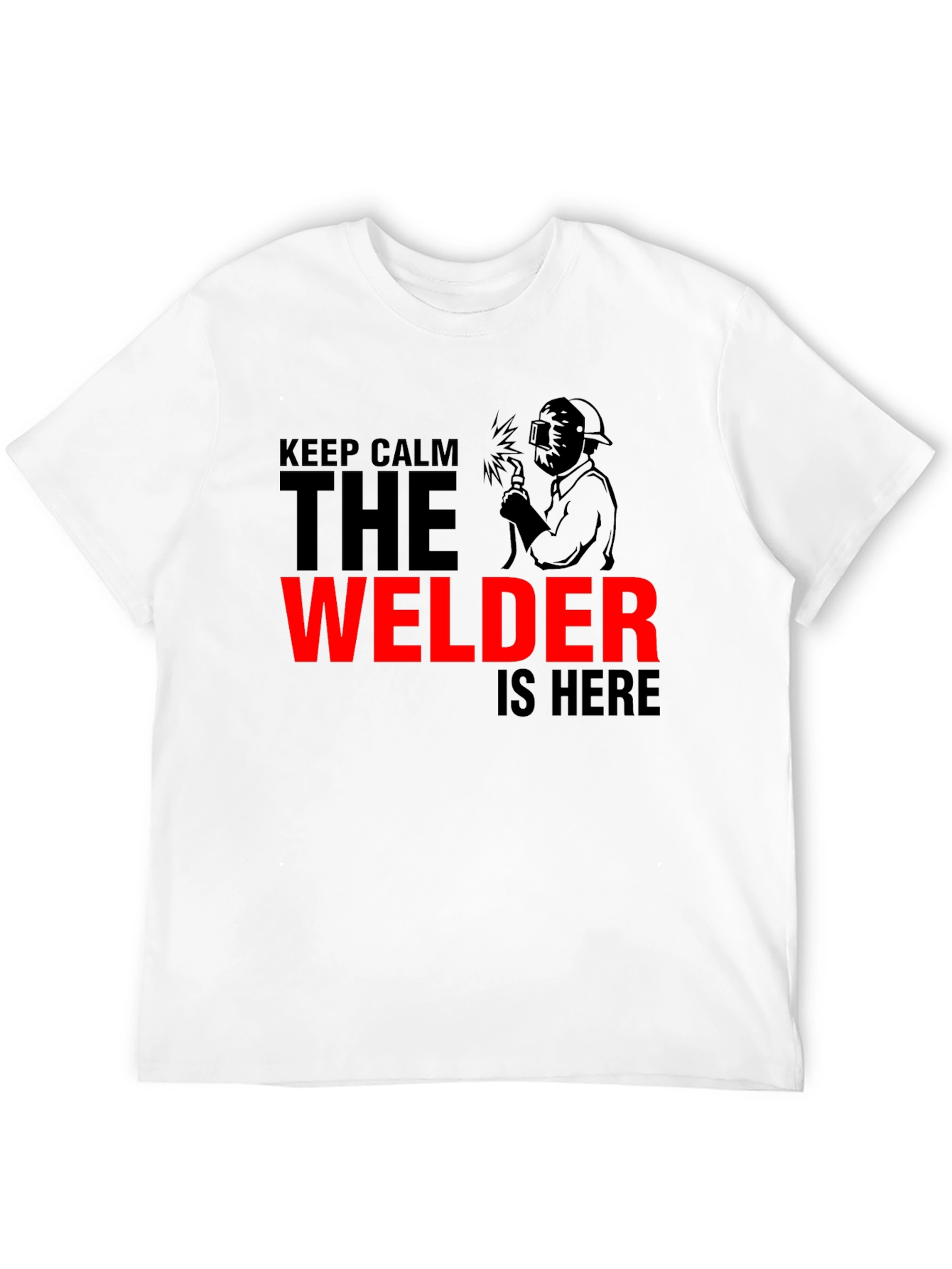 Keep Calm Welder Graphic Tee - Black - 12