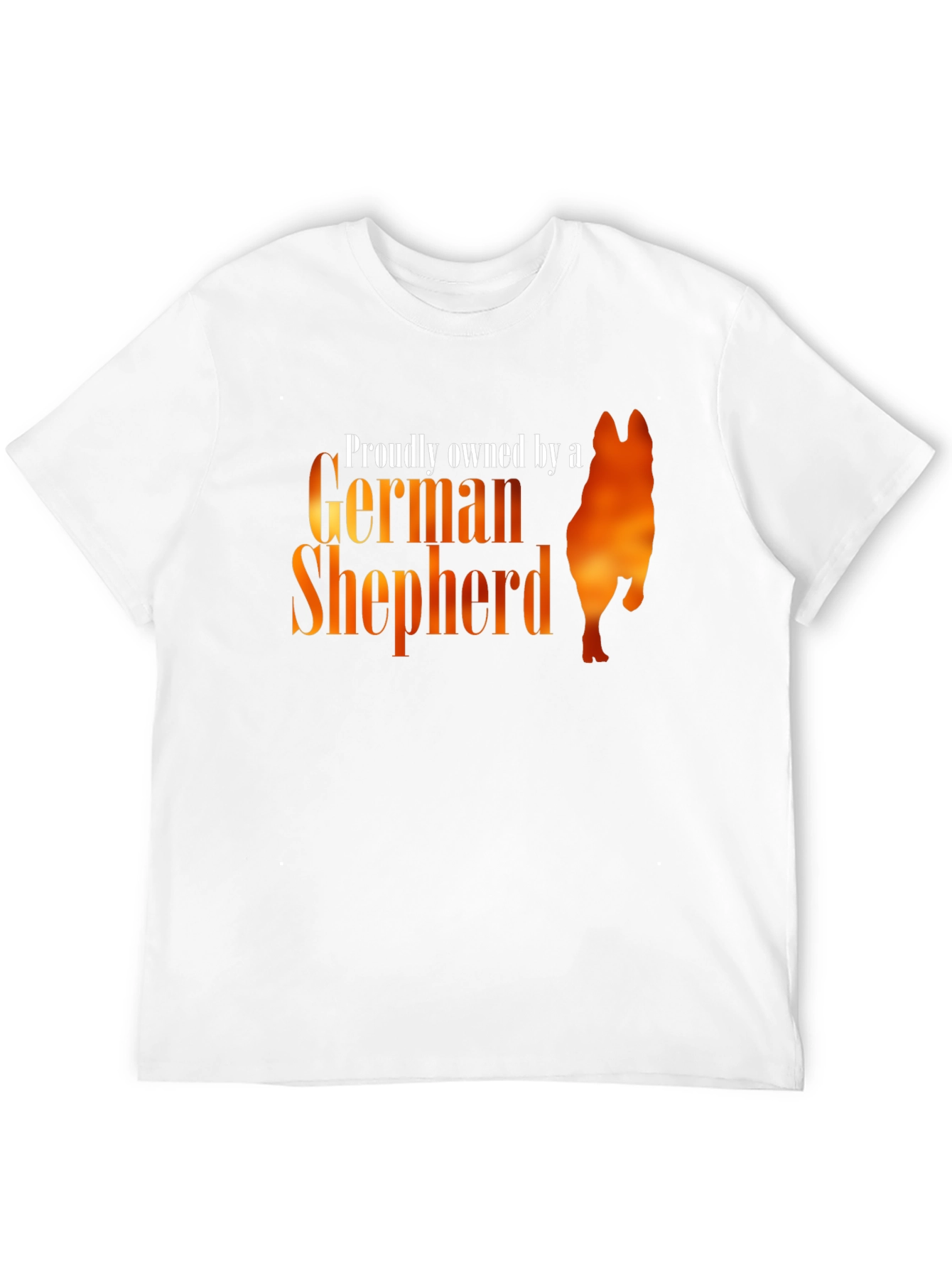 Black Proudly Owned by a German Shepherd T-Shirt view 12