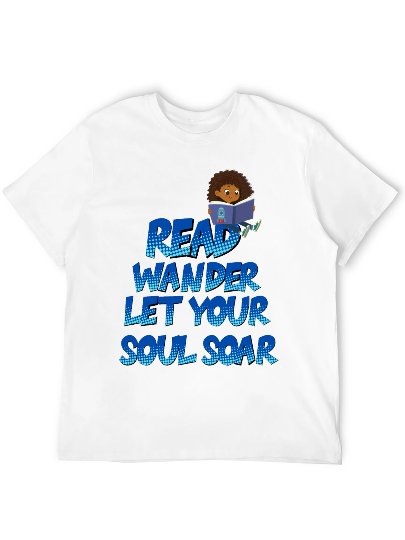 Black Read Wander Soul Soar Black T-Shirt view 12