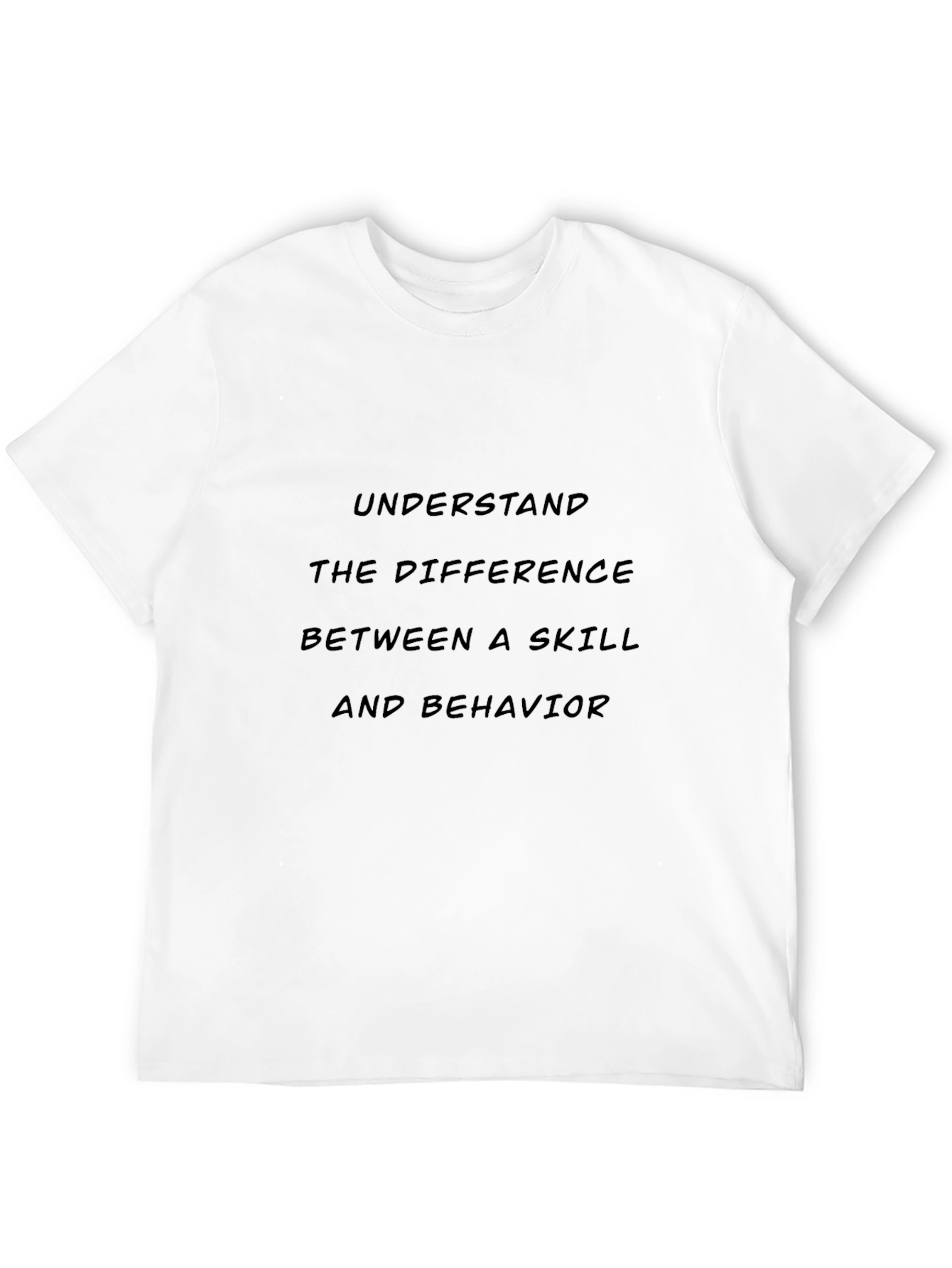 Black Skill vs Behavior Graphic Tee view 12