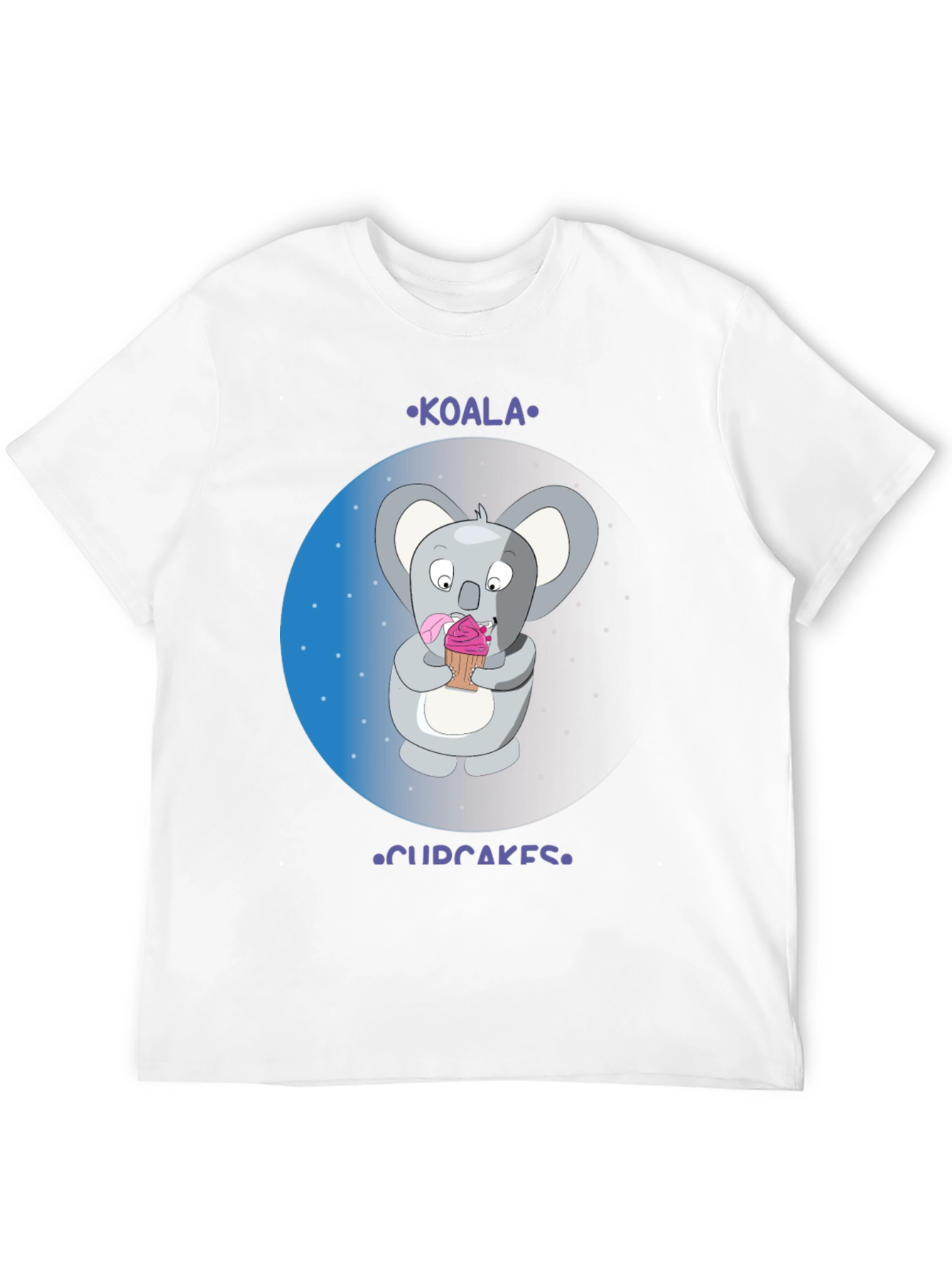 Black Koala Cupcakes Black T-Shirt view 12