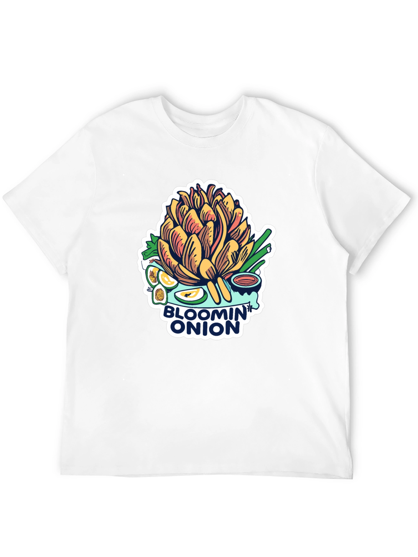 Black Bloomin' Onion Graphic Tee - Foodie T-Shirt view 12