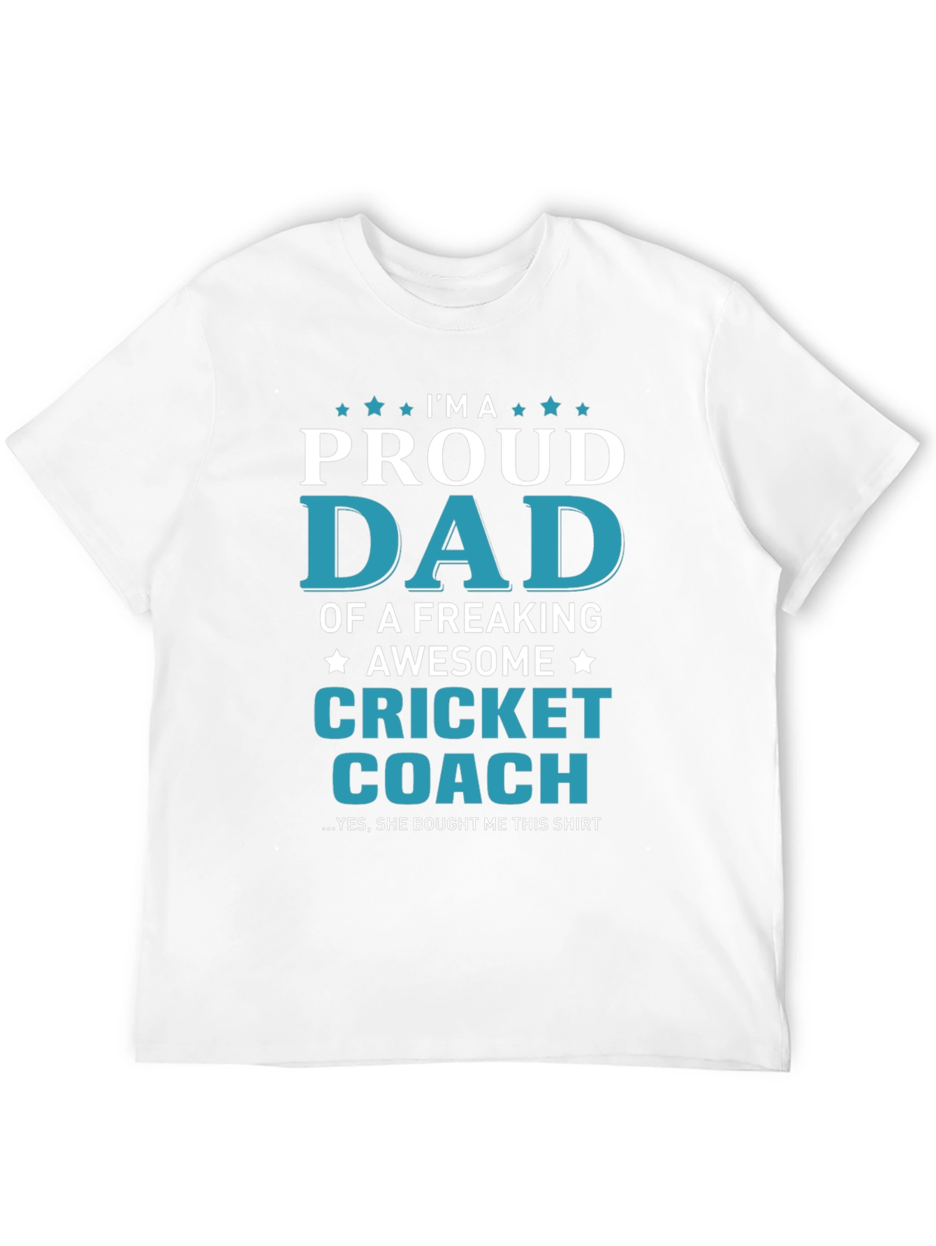 Black Proud Cricket Dad T-Shirt - Awesome Coach Apparel view 12