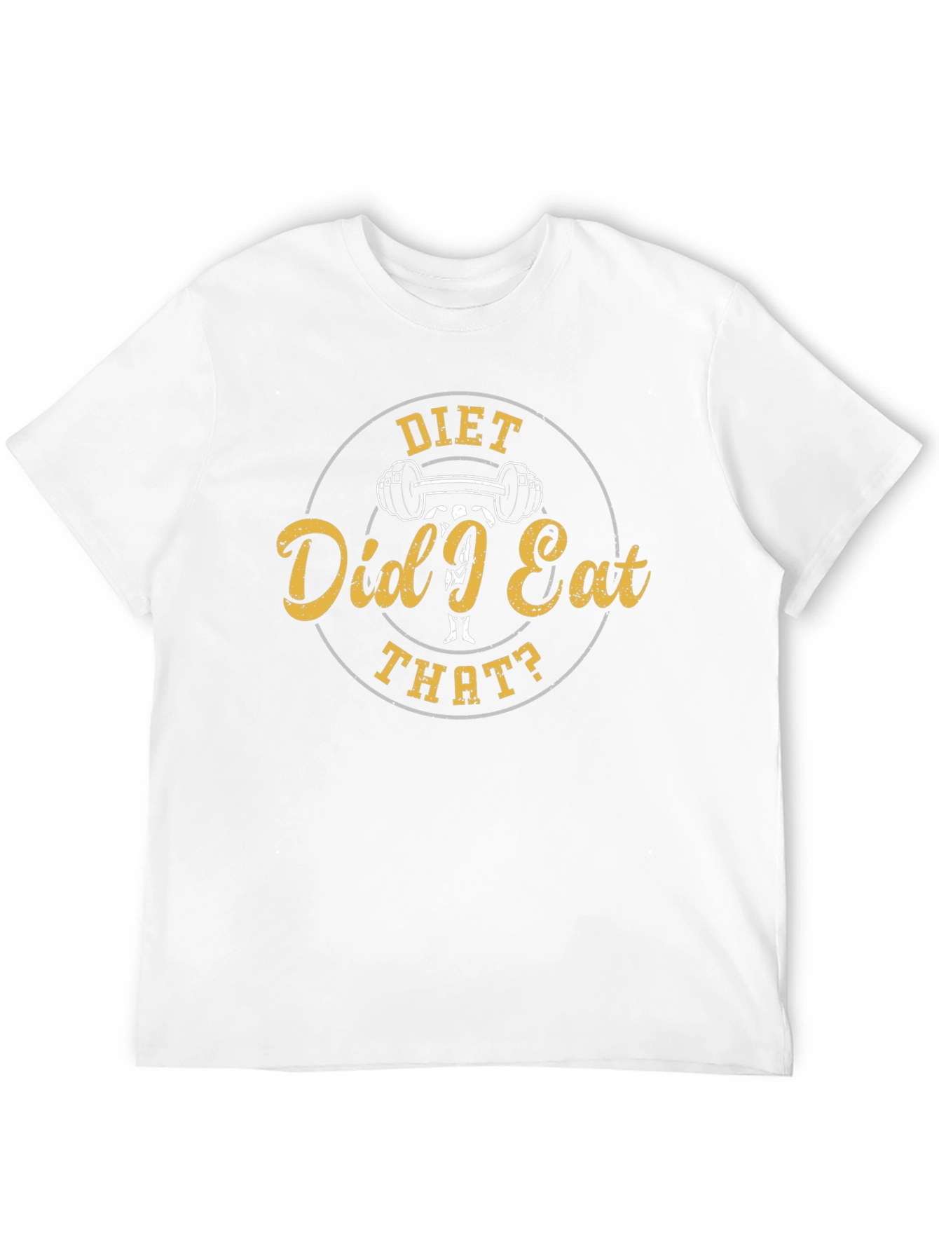 Black Diet Did I Eat That? Funny Gym T-Shirt view 12