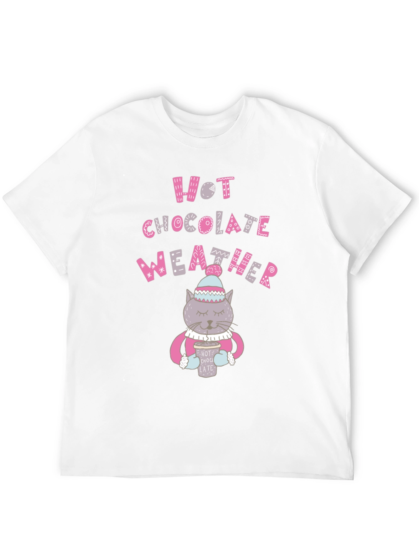 Black Hot Chocolate Weather Graphic T-Shirt view 12