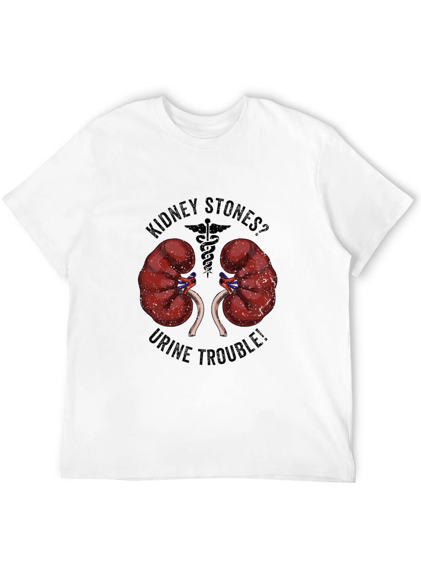 Black Kidney Stones? Urine Trouble! Funny Graphic Tee view 12