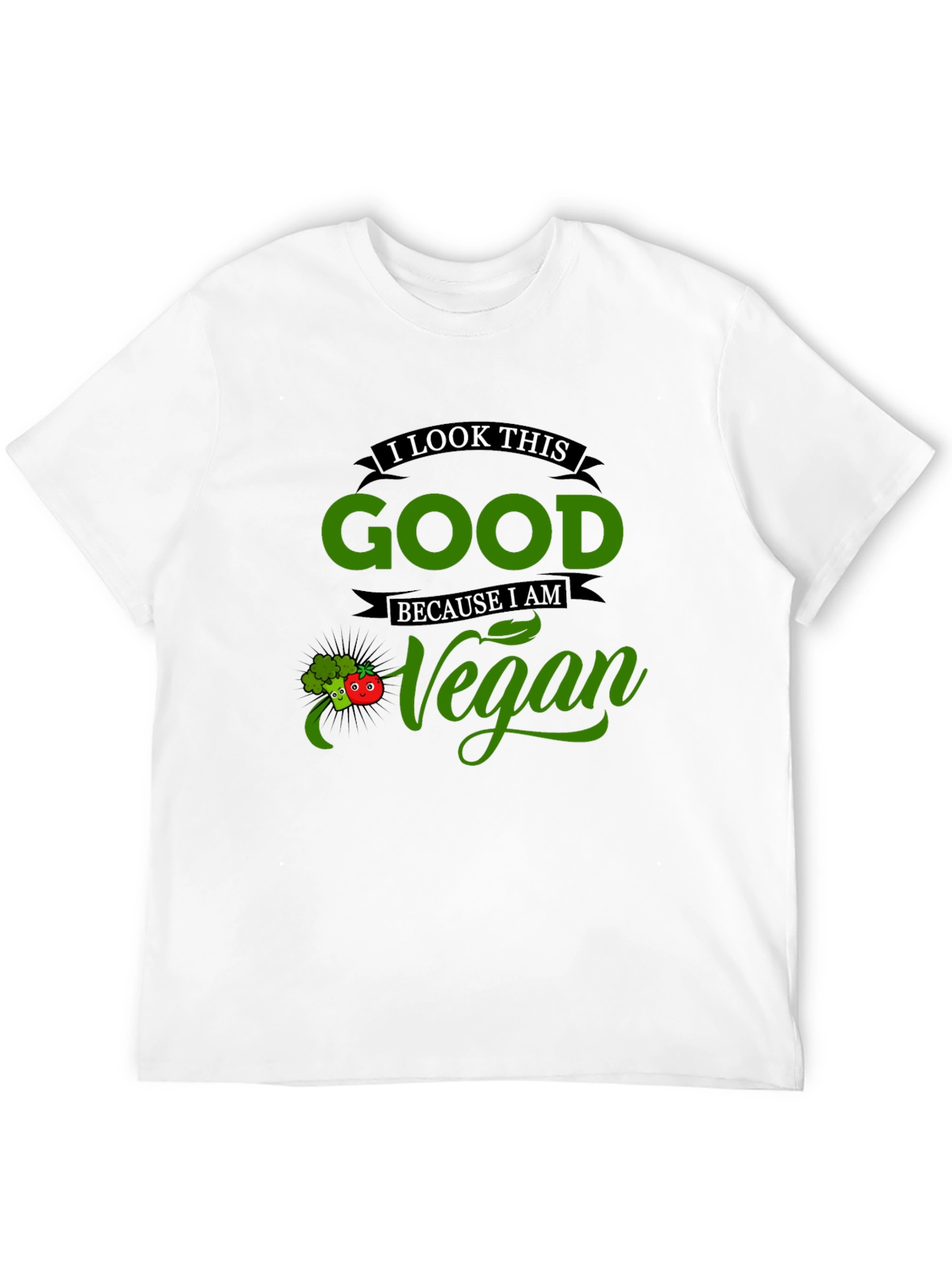 Black Vegan Lifestyle Graphic Tee - Look Good Feel Good view 12