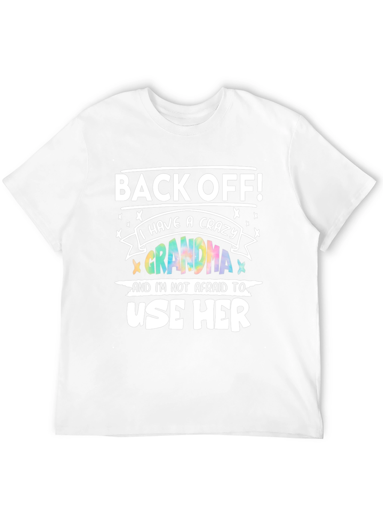 Black Crazy Grandma T-Shirt - Protective Grandchild Apparel view 12