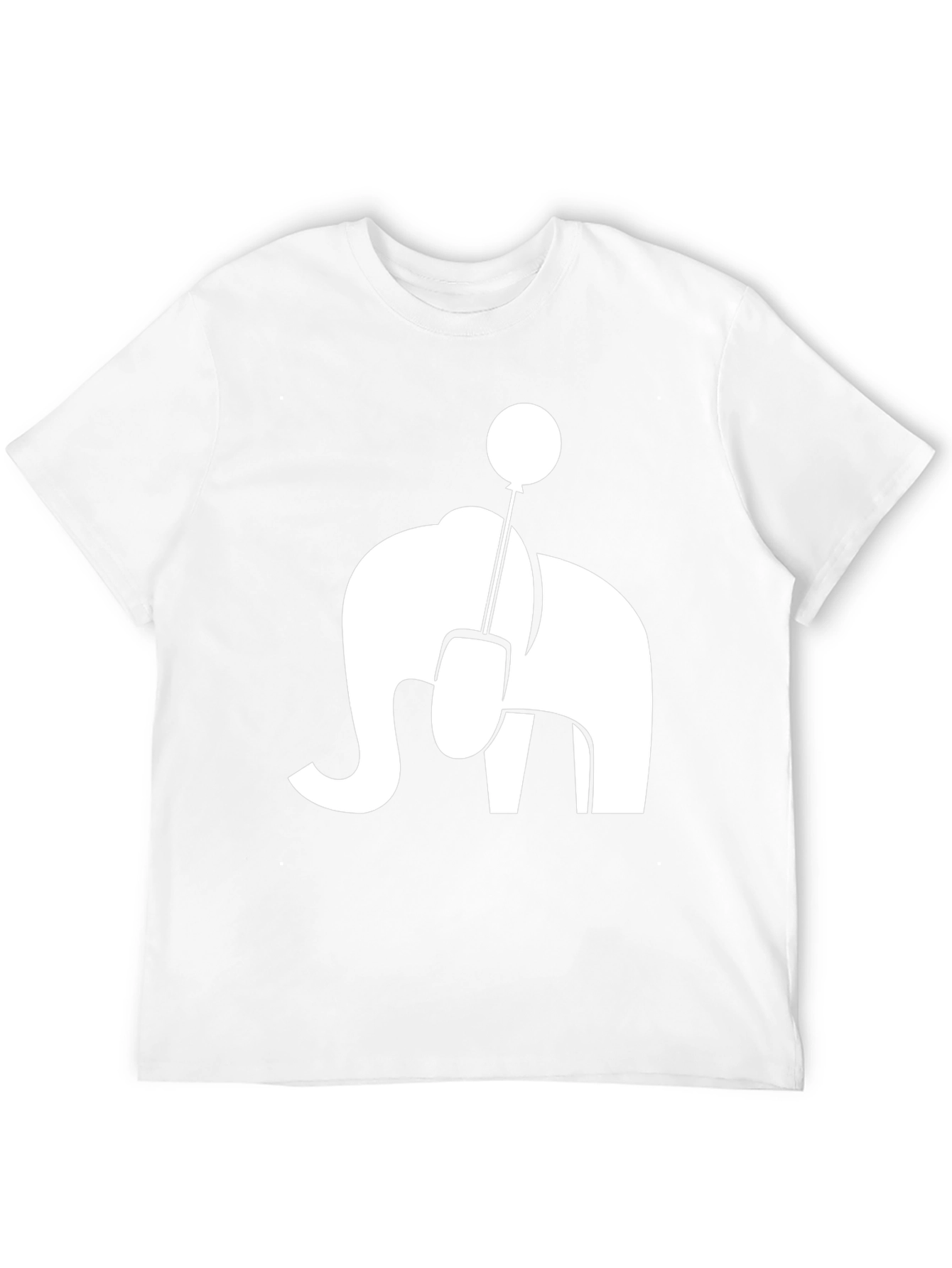 Black Elephant Balloon Graphic Tee - Unique Style view 12