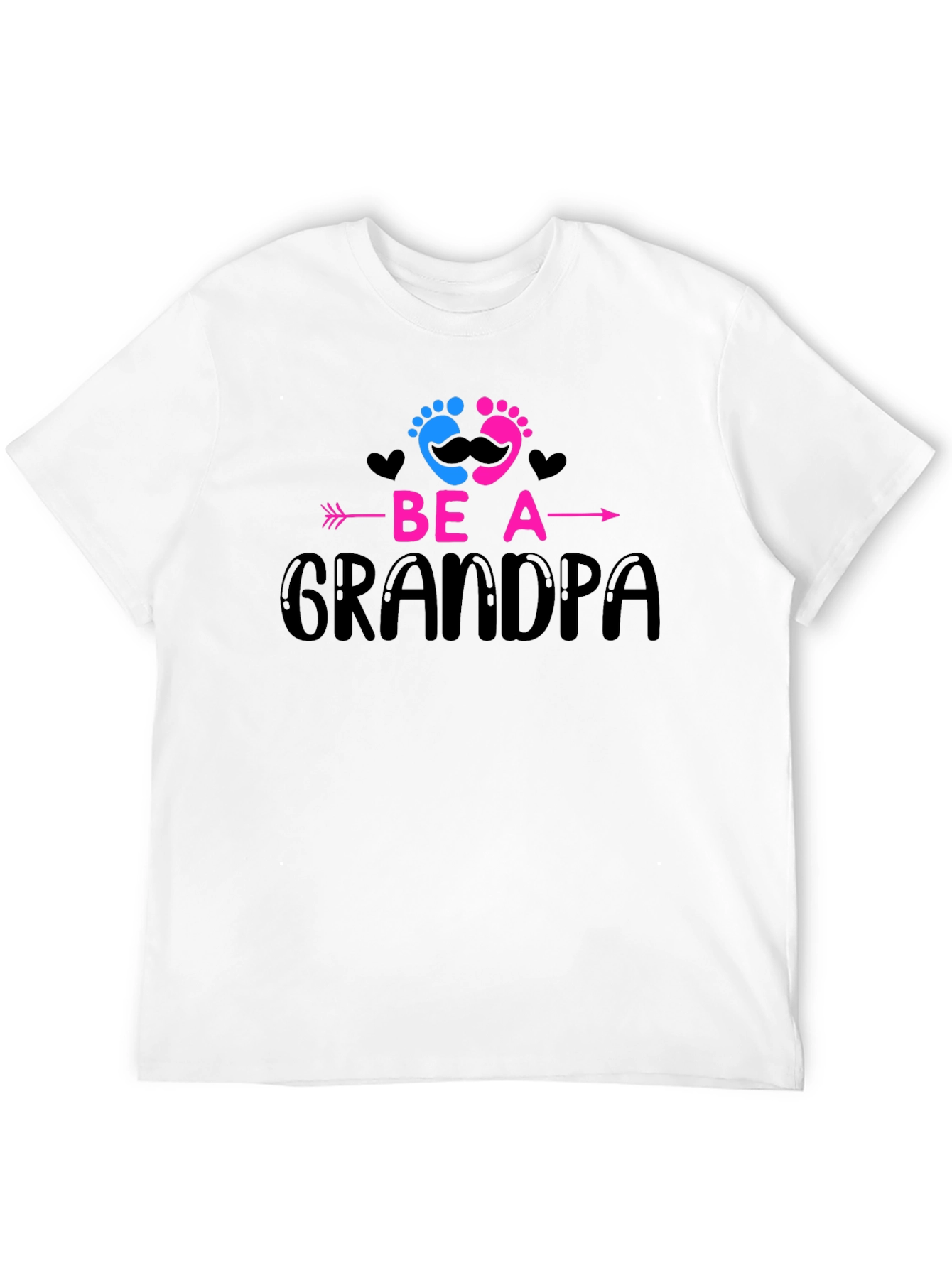 Black Be A Grandpa T-Shirt Baby Reveal Announcement view 12