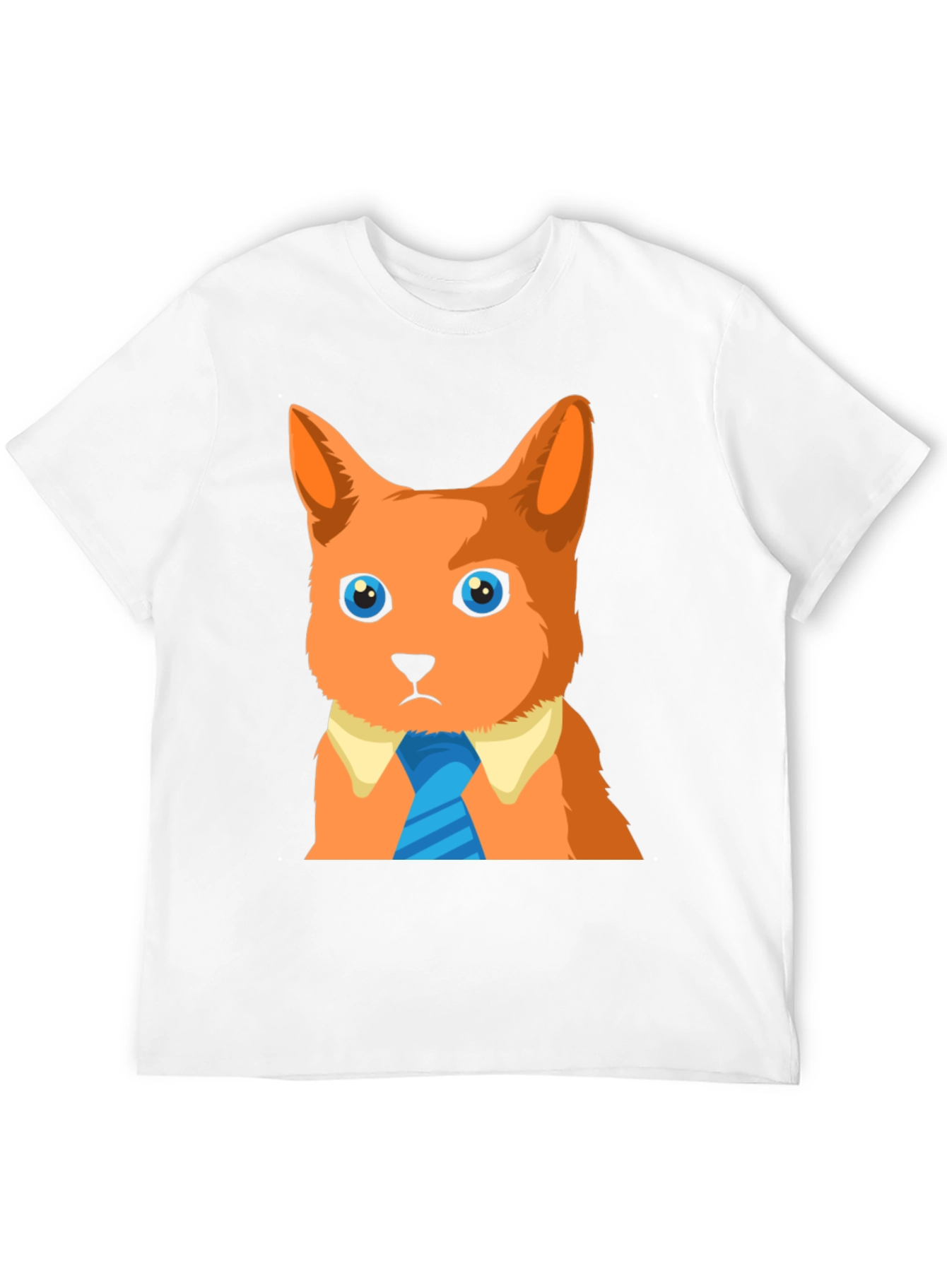 Black Cool Cat in a Tie Graphic T-Shirt view 12