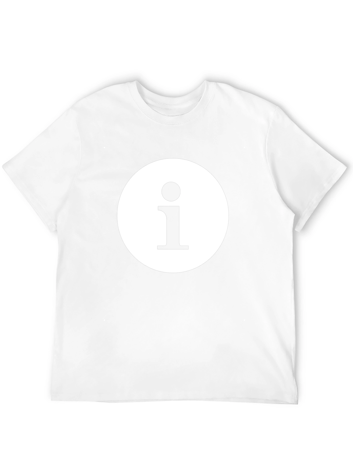 Black Info Icon Graphic Black T-Shirt view 12