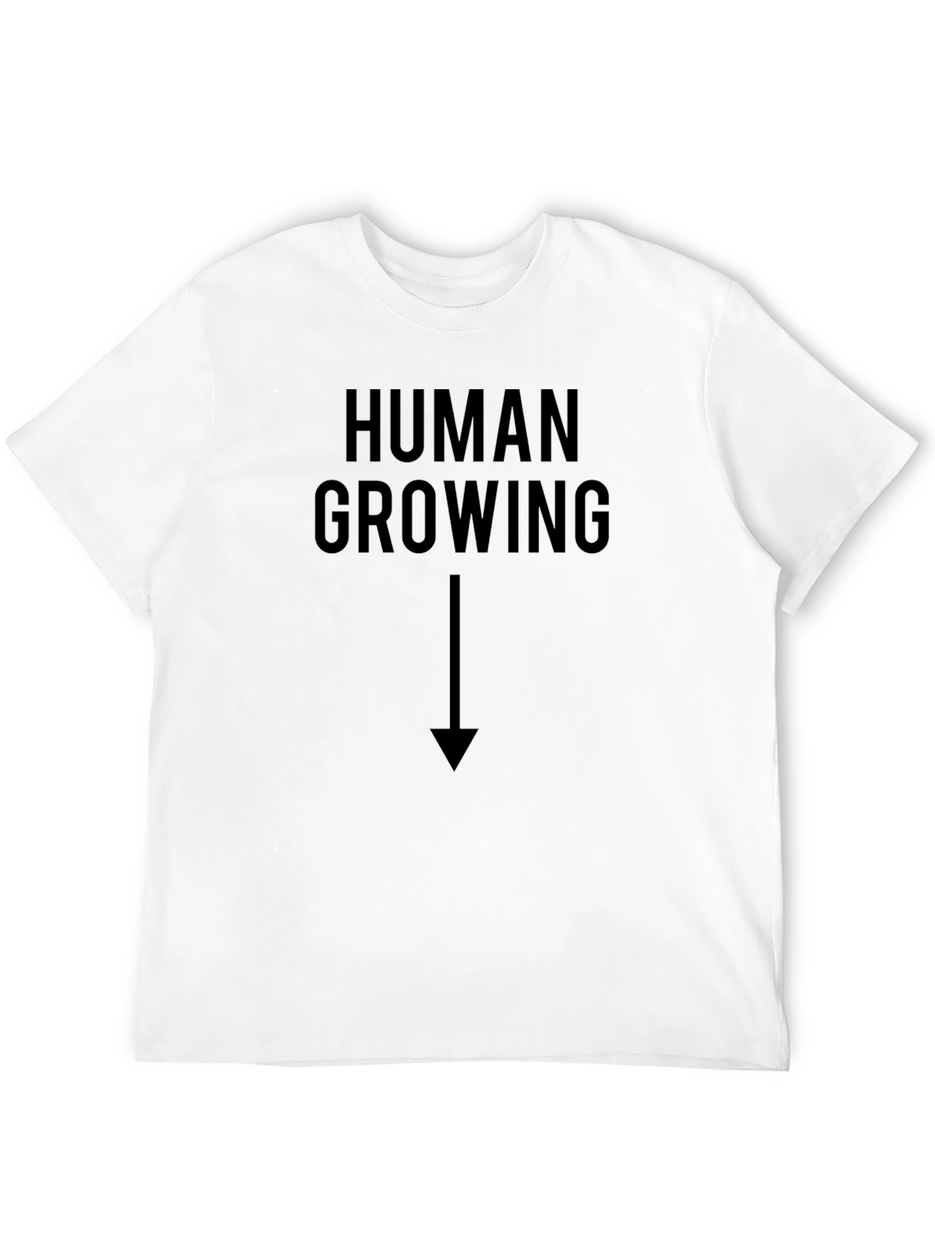 Black Human Growing T-Shirt - Funny Adult Humor Tee view 12