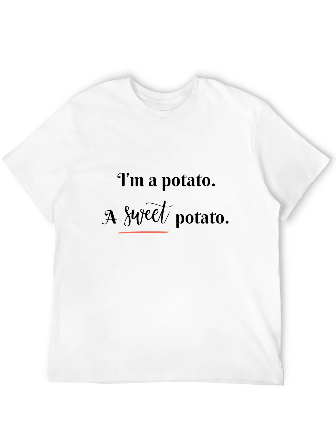 Black Funny Potato T-Shirt - I'm a Sweet Potato Tee view 12