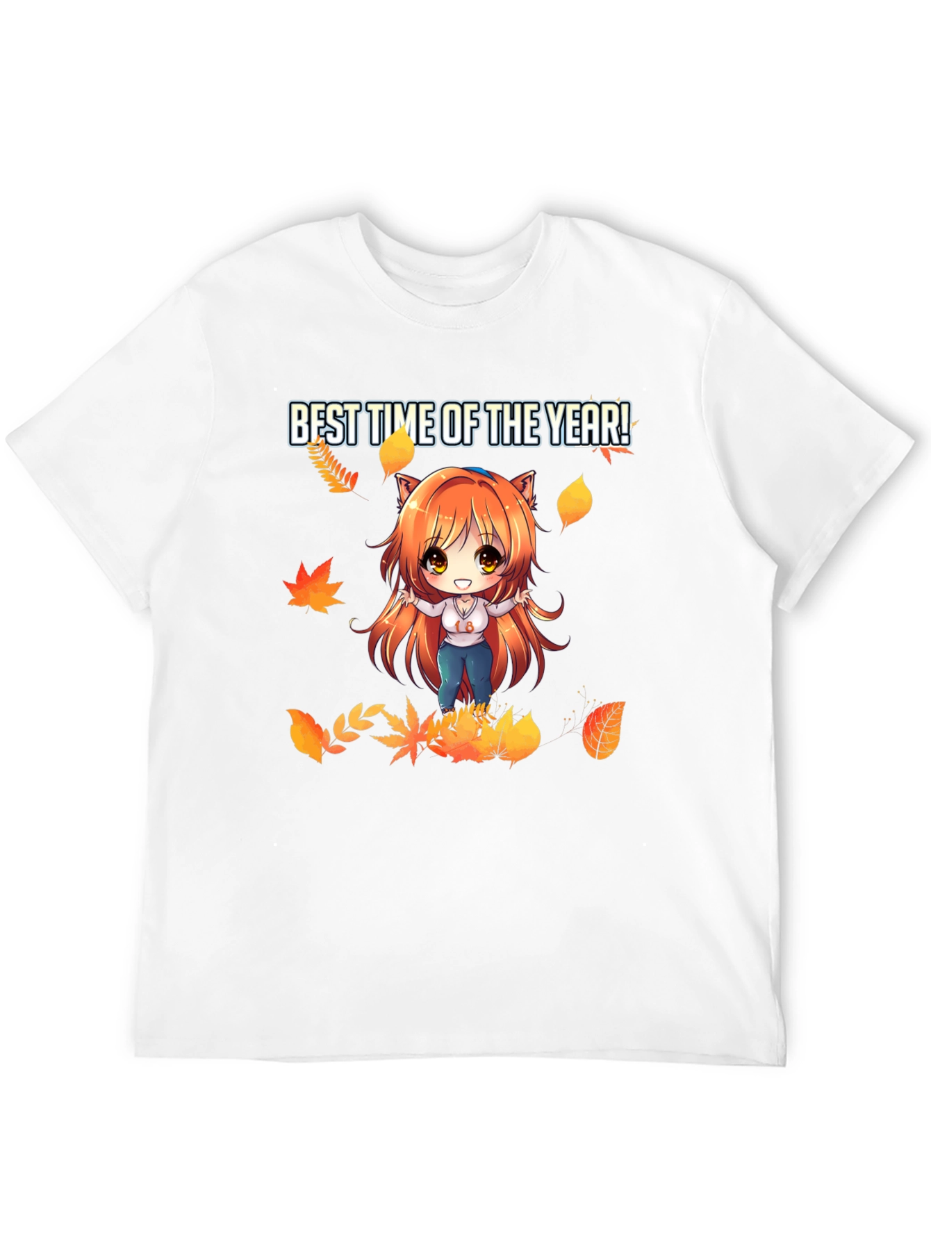 Black Anime Fall T-Shirt - Best Time of the Year! view 12