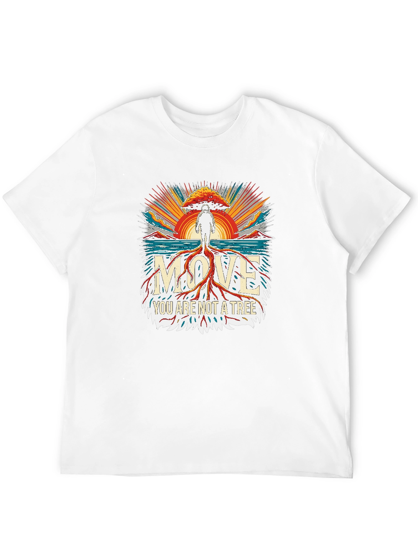 Black Move You Are Not A Tree T-Shirt view 12