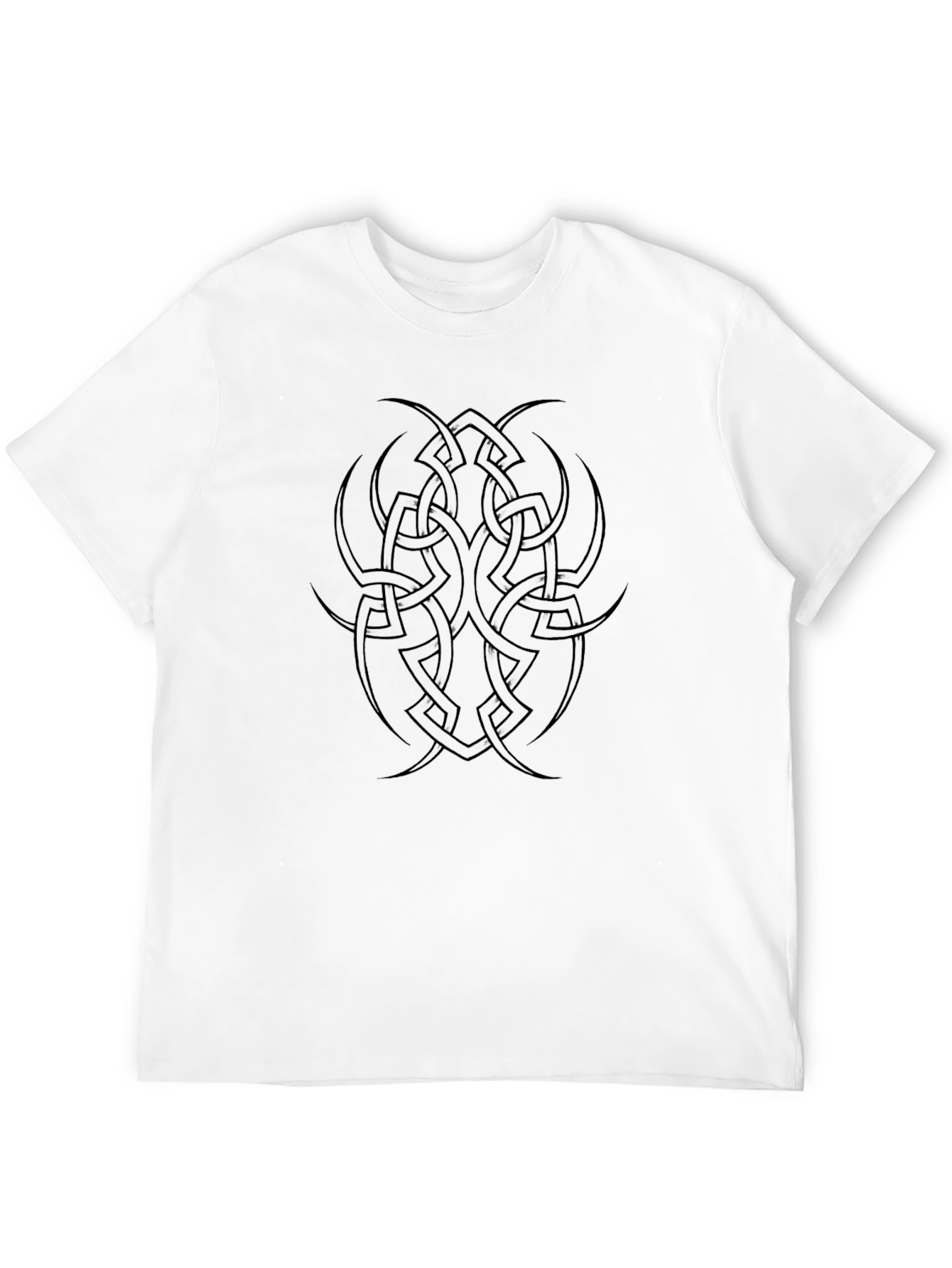Black Tribal Tattoo Graphic T-Shirt - 12