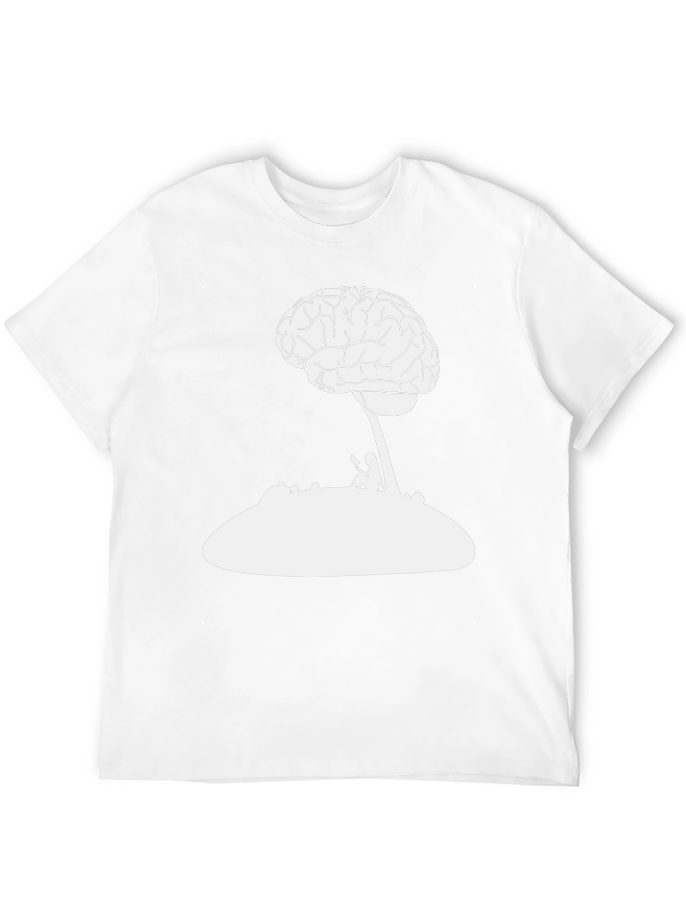 Black Brainy Black Tee - Thinker's Delight view 12