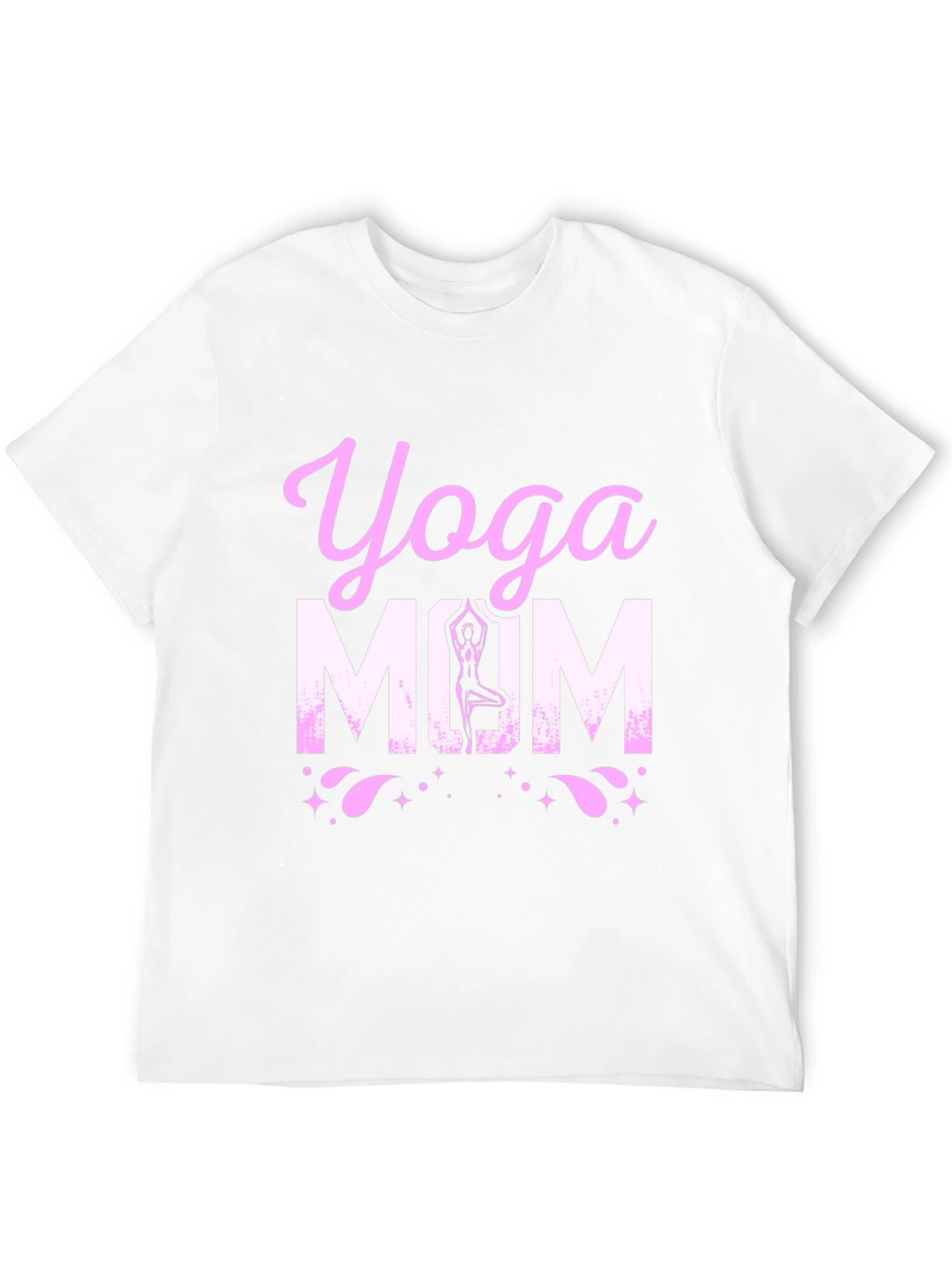Black Yoga Mom Black Graphic T-Shirt view 12