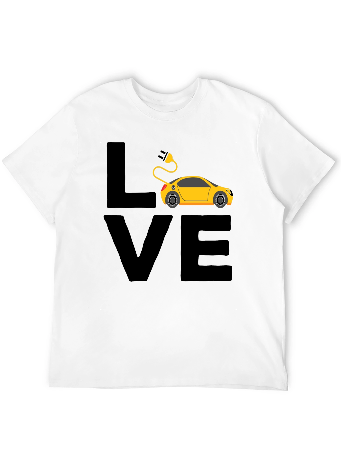 Black Electric Car Lover T-Shirt - Black view 12