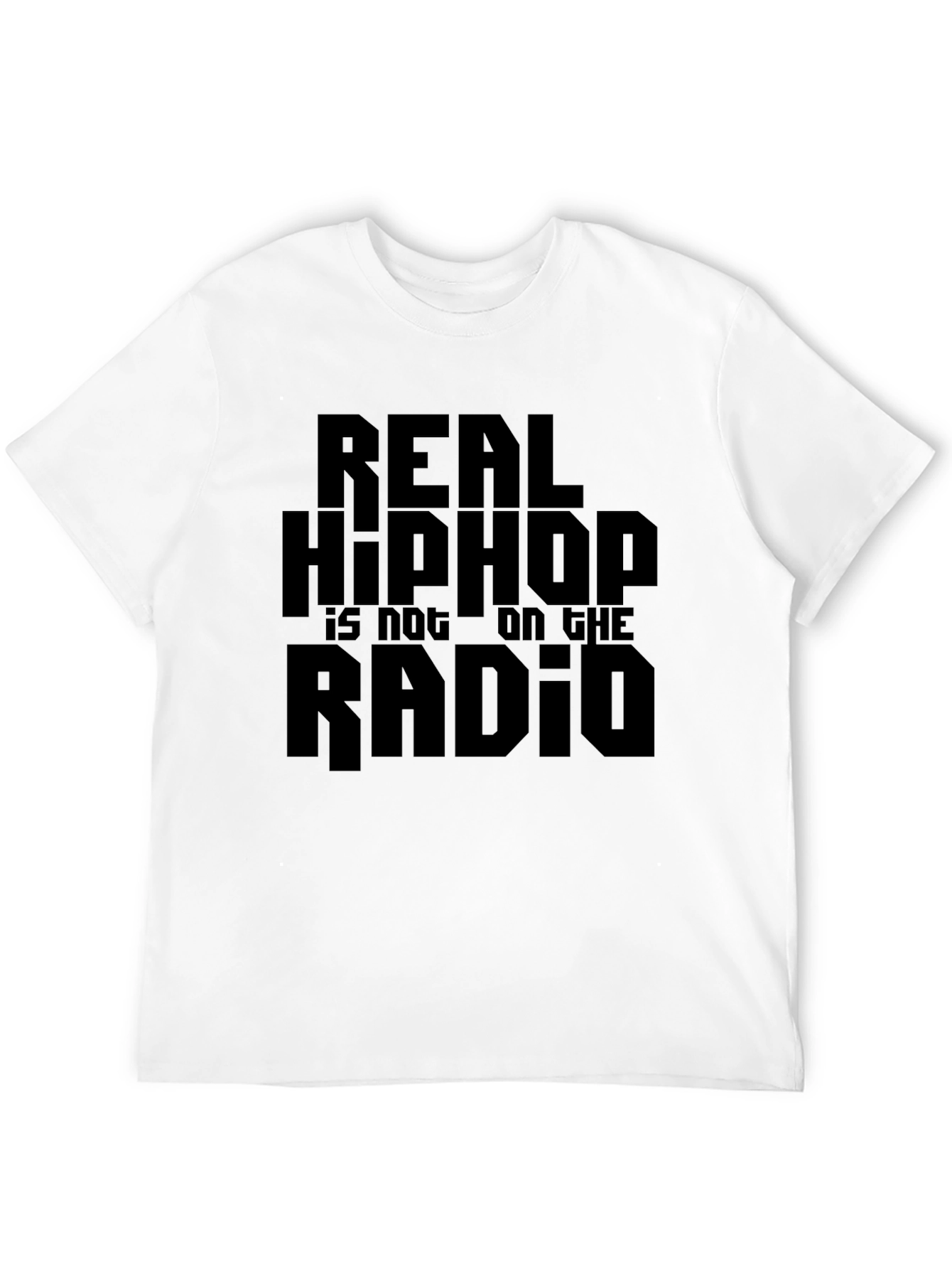 Black Real Hip Hop Tee - Black Graphic T-Shirt view 12