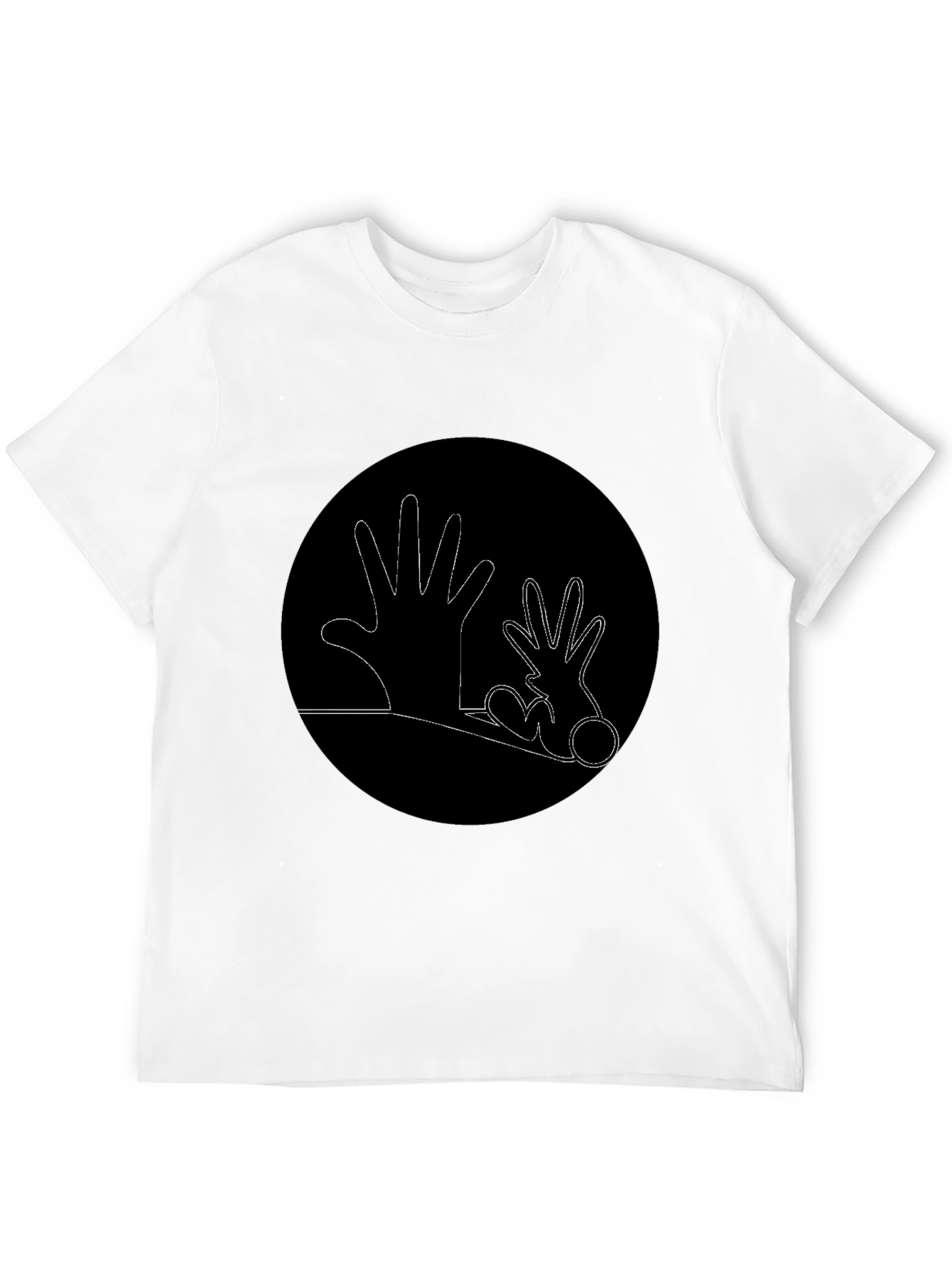 Black Hands Graphic Black T-Shirt view 12