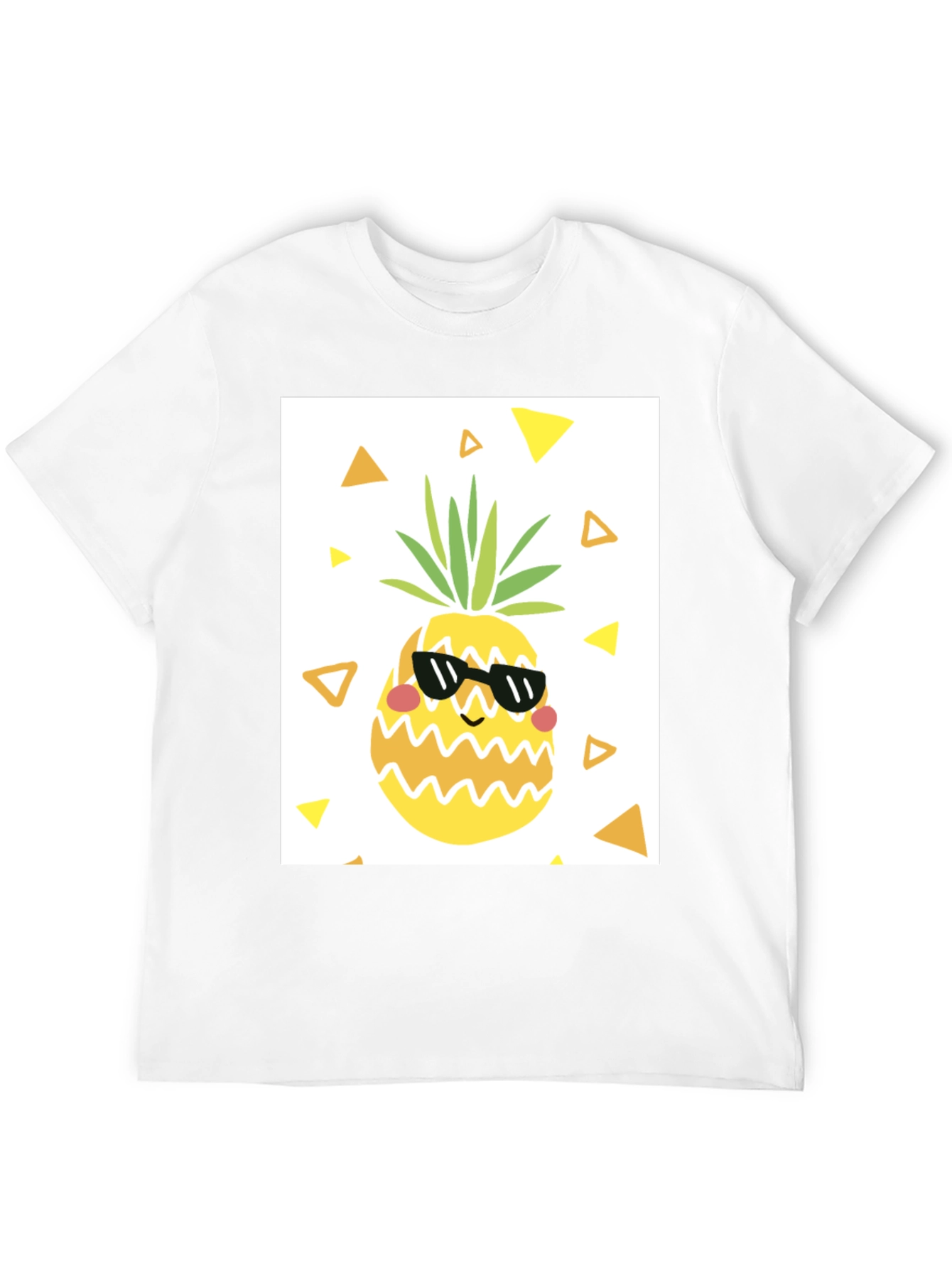 Black Cool Pineapple Graphic T-Shirt - Black Casual Tee view 12