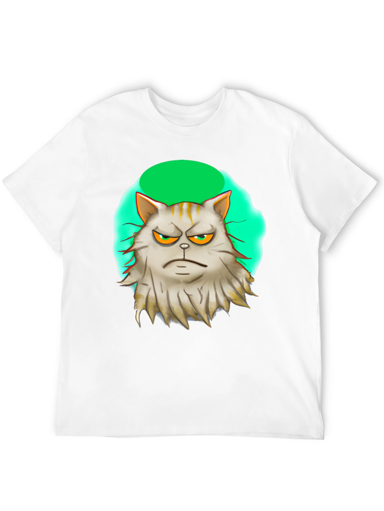 Black Grumpy Cat T-Shirt - Unique Graphic Tee view 12
