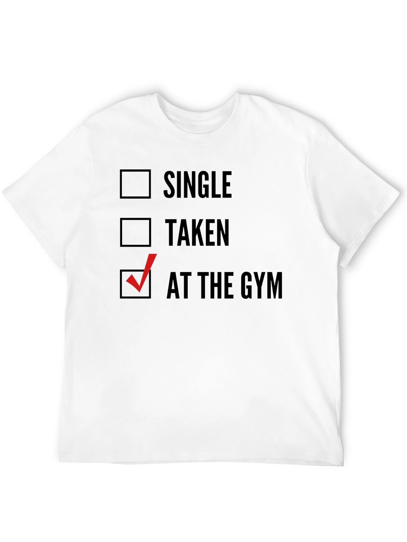 Black Gym Life Tee: Single, Taken, At The Gym view 12
